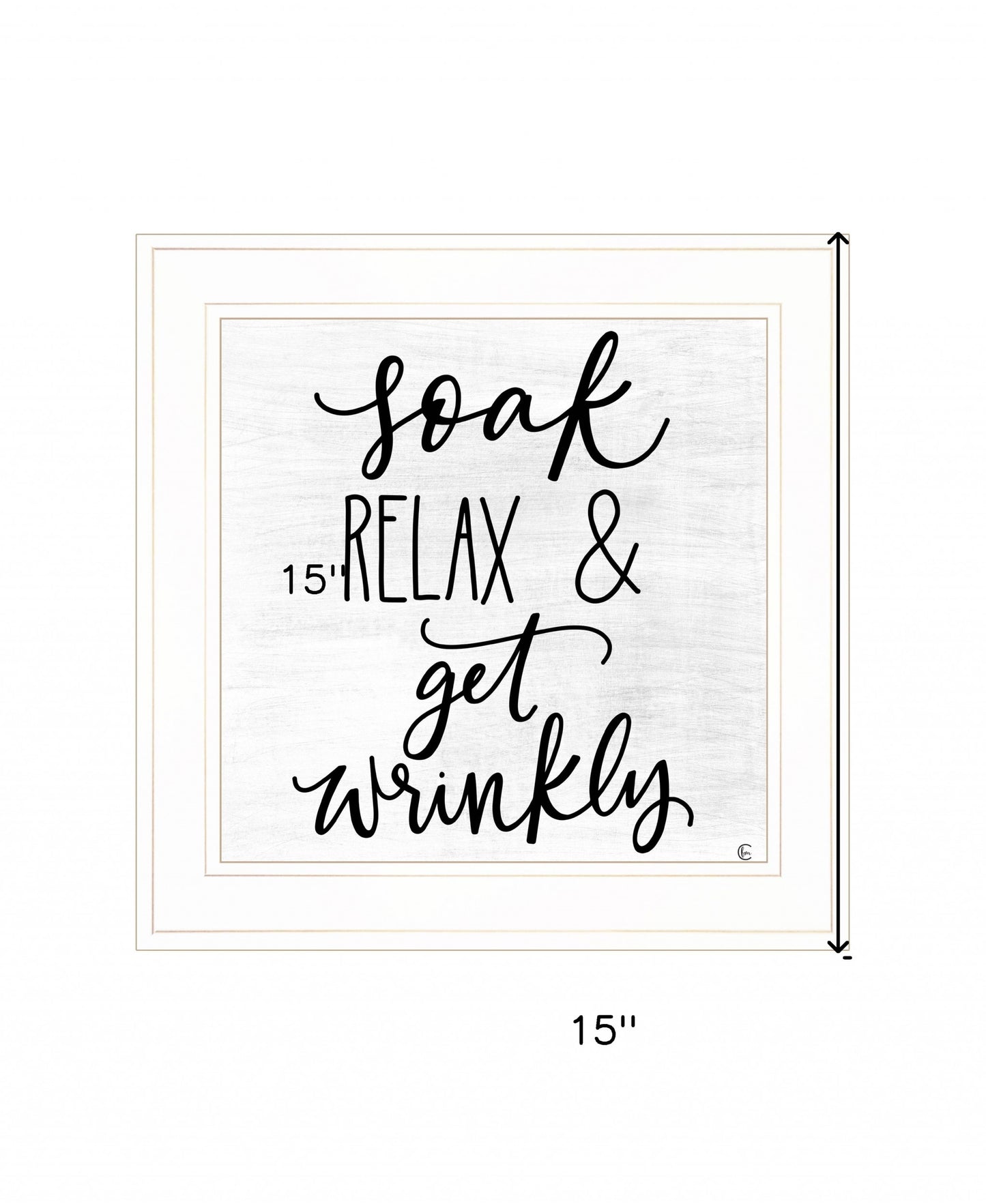 Lets Get Wrinkly 1 White Framed Print Wall Art