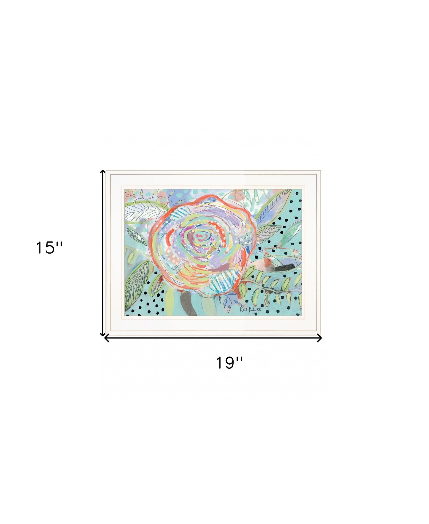 Bloom For Yourself 1 White Framed Print Wall Art