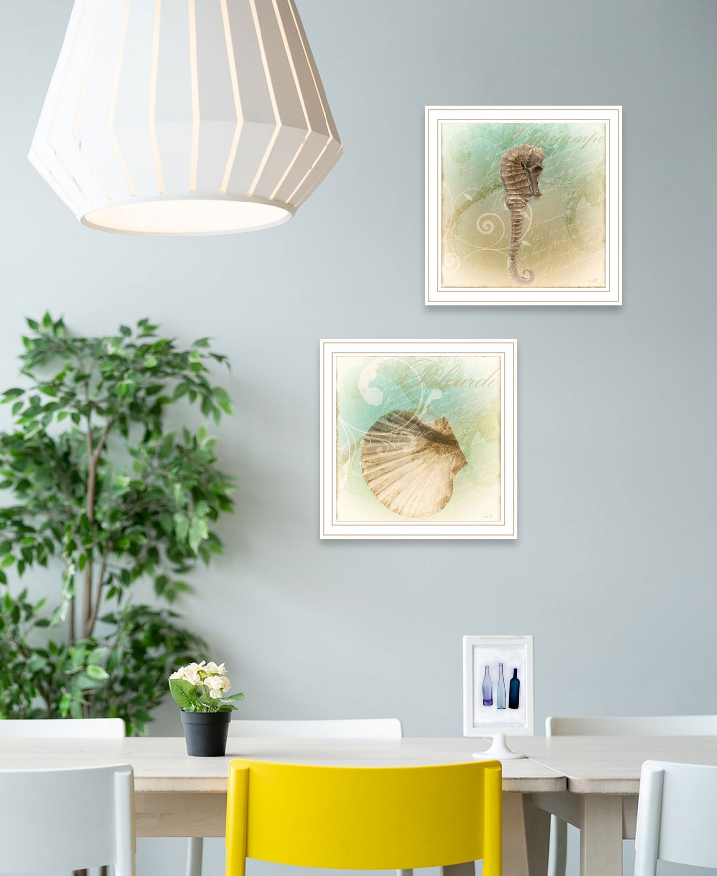 Set Of Two The Sea III And Sea IV 2 White Framed Print Wall Art