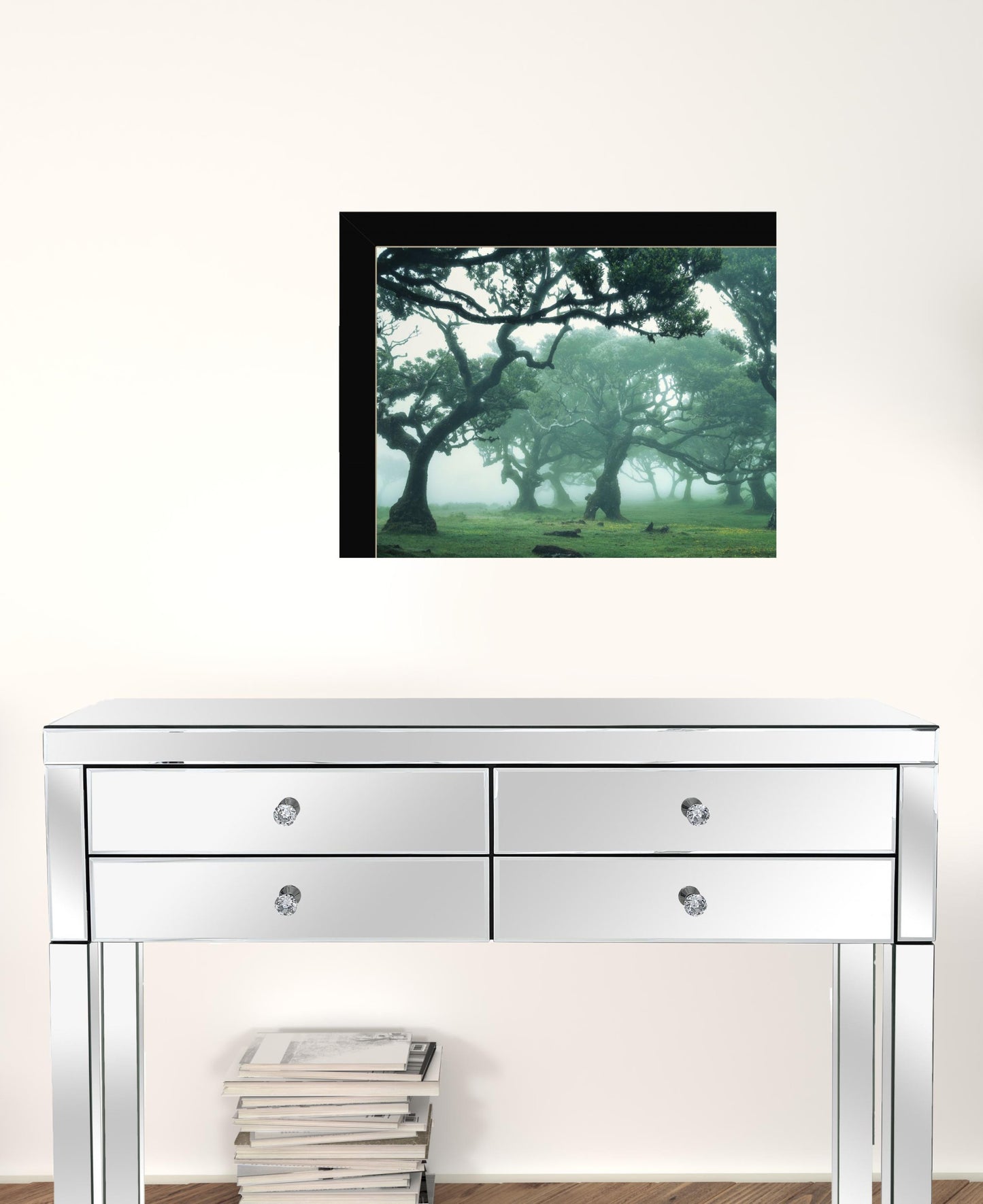 Set Of Two Enchanted Forest 4 Black Framed Print Wall Art