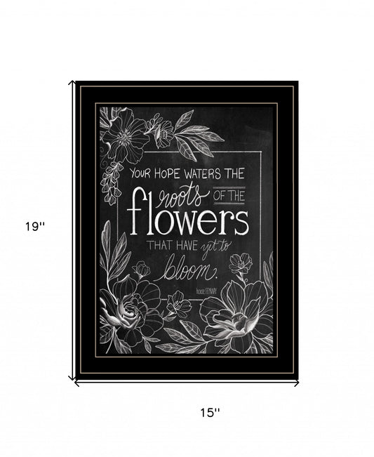 Yet To Bloom 1 Black Framed Print Wall Art