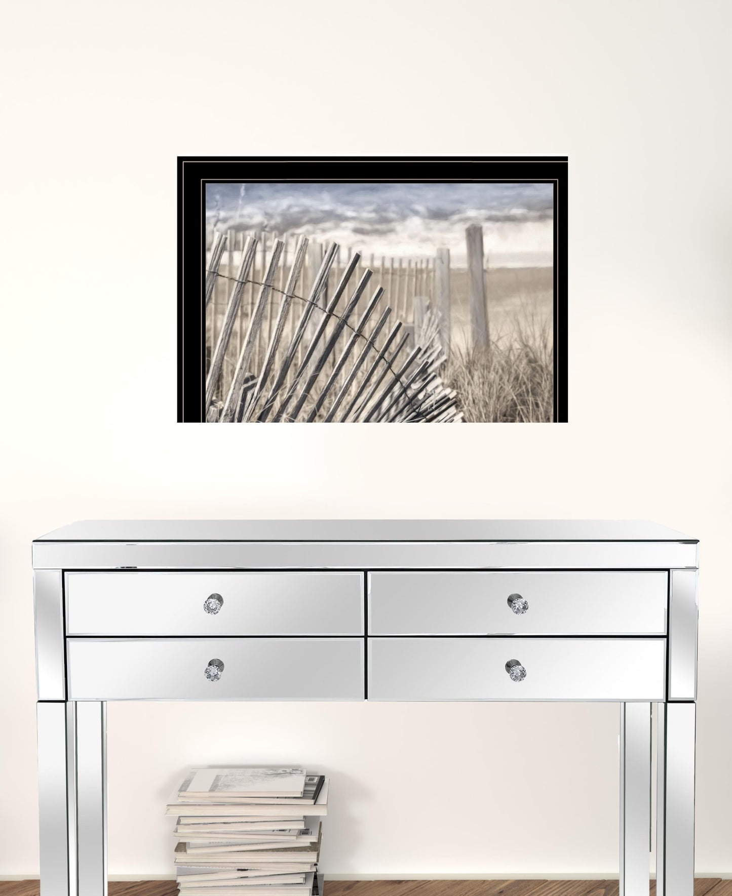 On The Coastline 2 Black Framed Print Wall Art