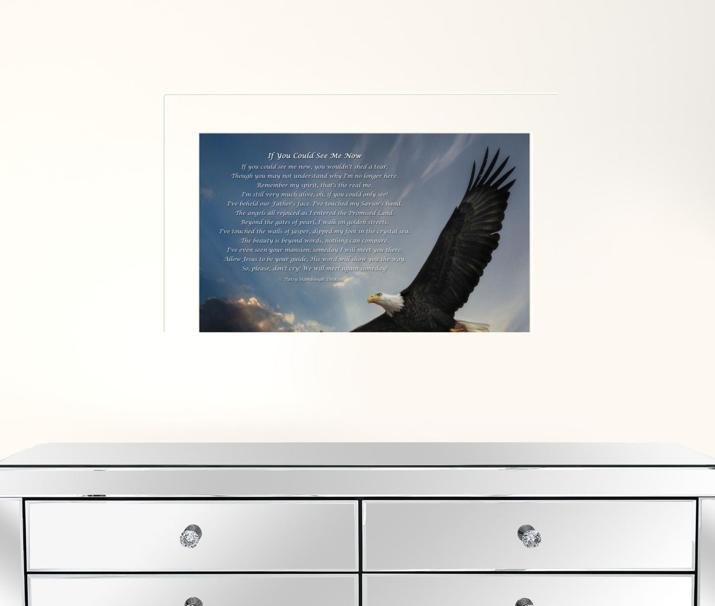 If You Could See Me Now 2 White Framed Print Wall Art