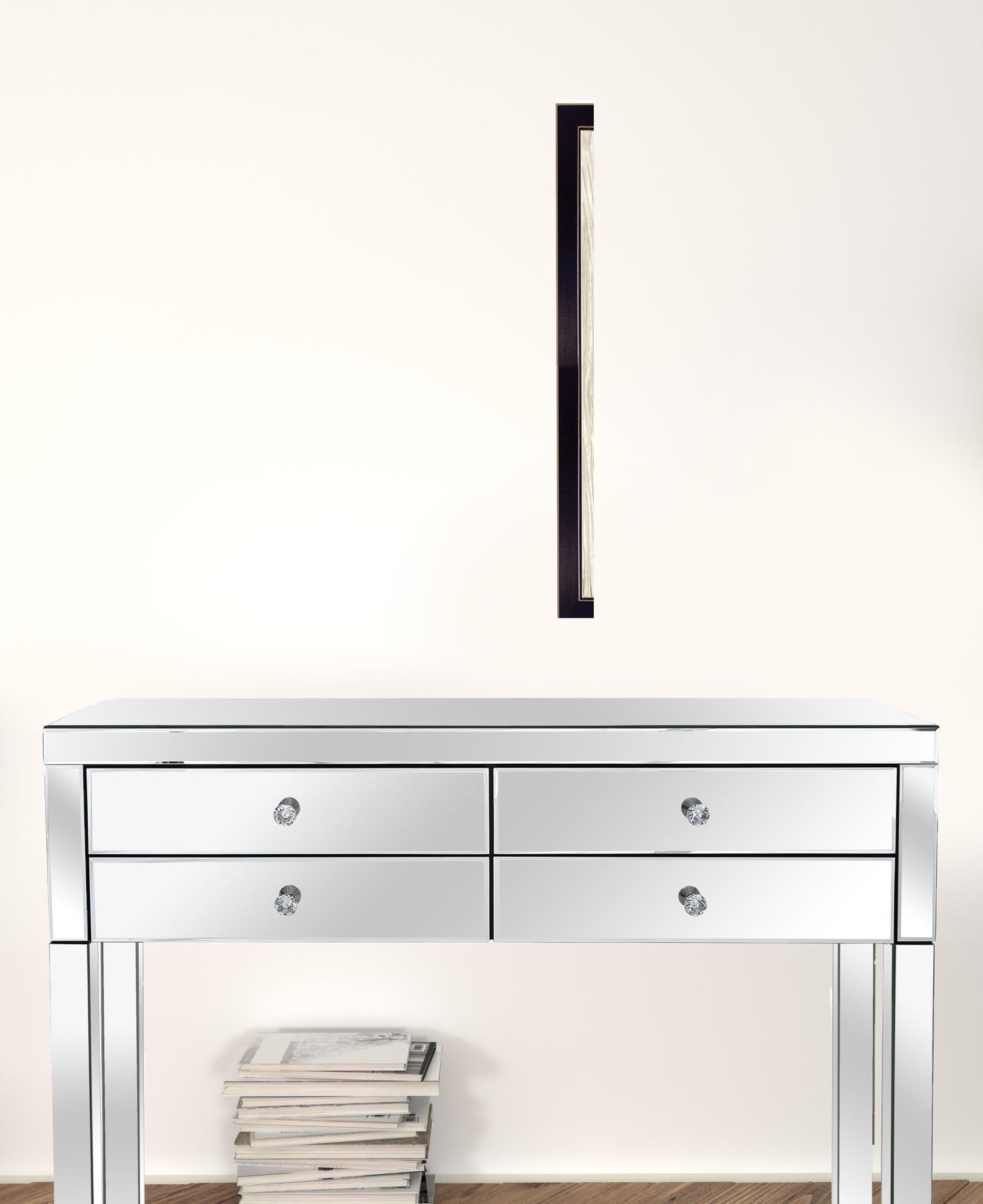 Hug Around The Neck Black Framed Print Wall Art