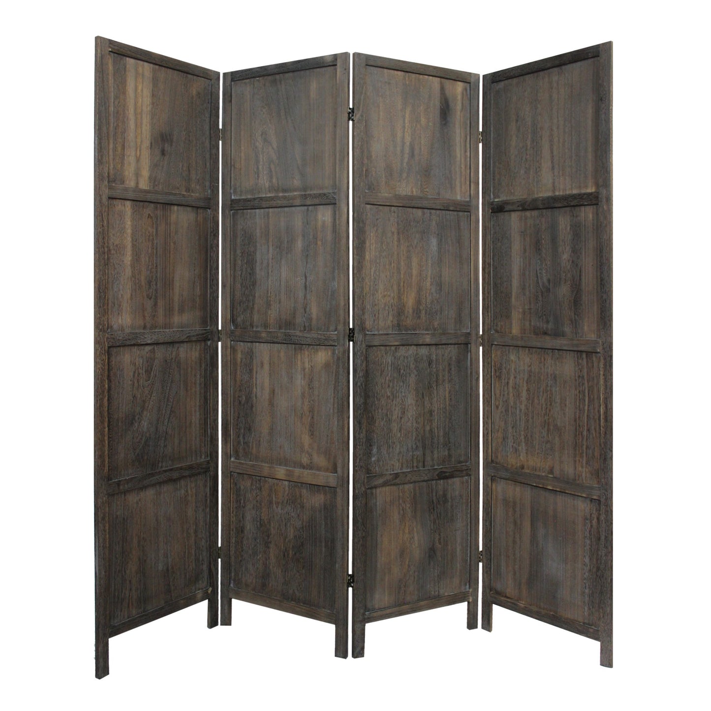 Modern Farmhouse Rustic Four Panel Room Divider Screen