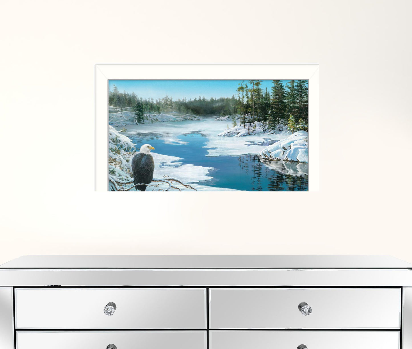 The Lookout 2 White Framed Print Wall Art