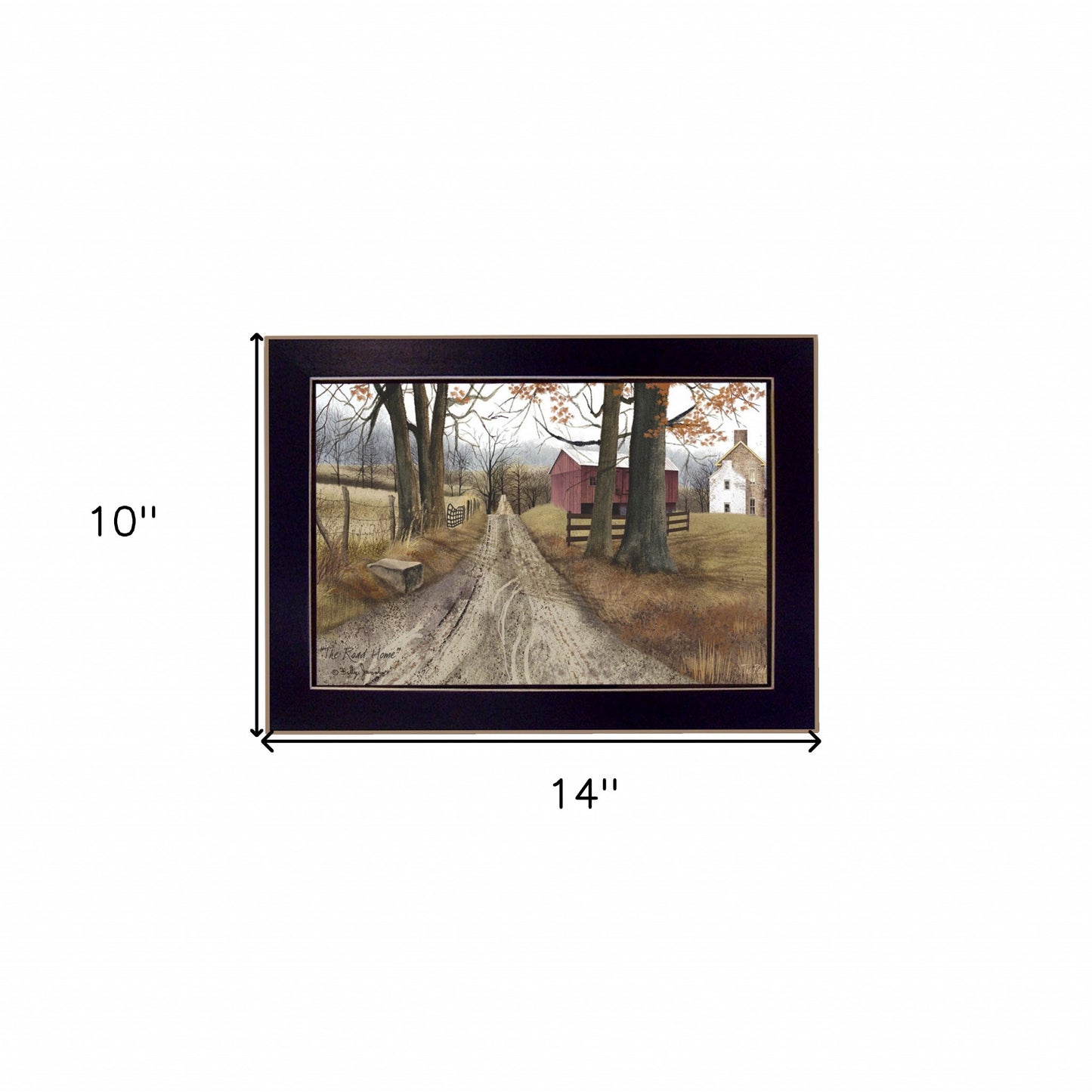 The Road Home Black Framed Print Wall Art