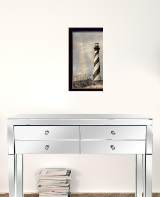 Cape Hatteras Lighthouse 1 Black Framed Print Wall Art