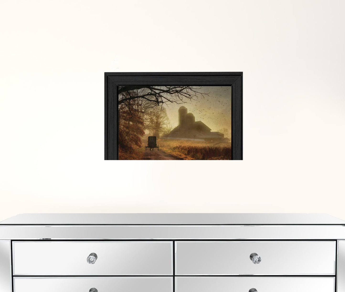 Sunday Morning 1 Black Framed Print Wall Art