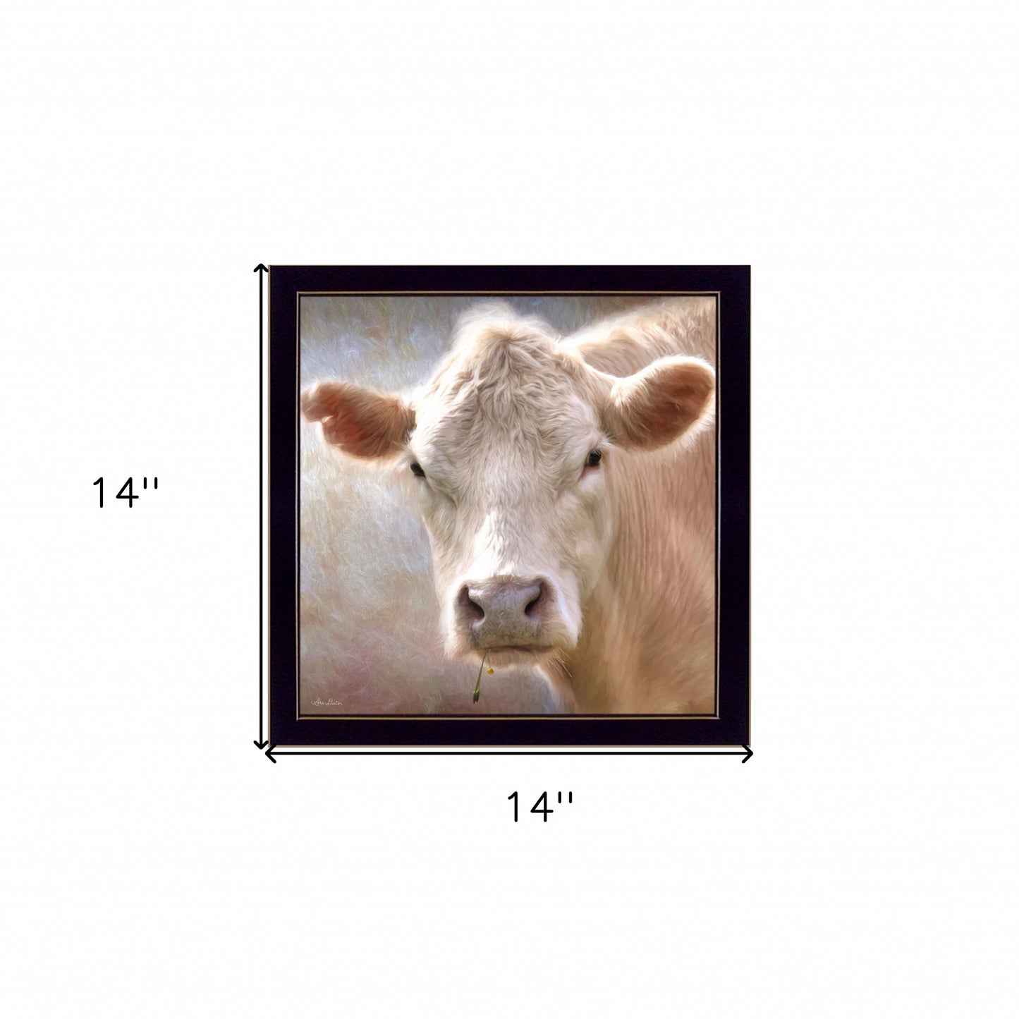 Up Close On The Farm Black Framed Print Wall Art