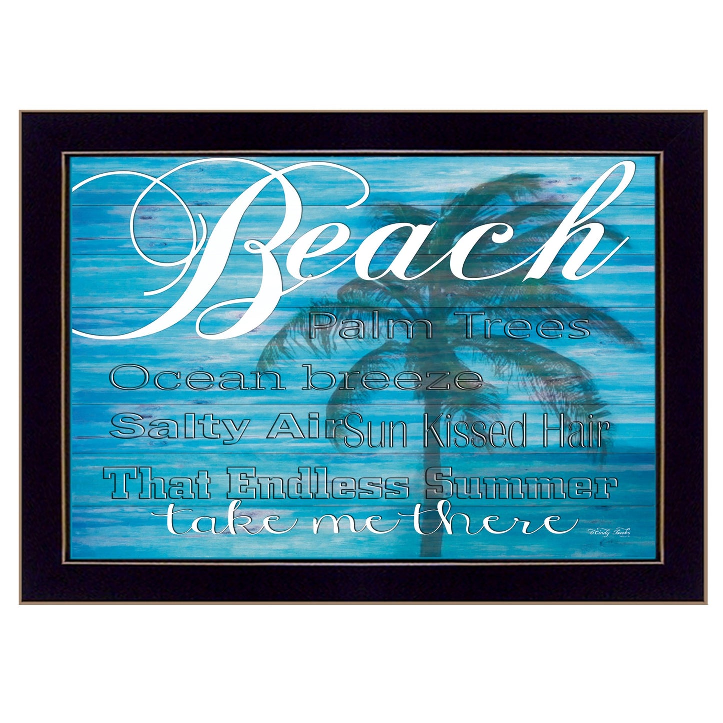 Take Me There 1 Black Framed Print Wall Art