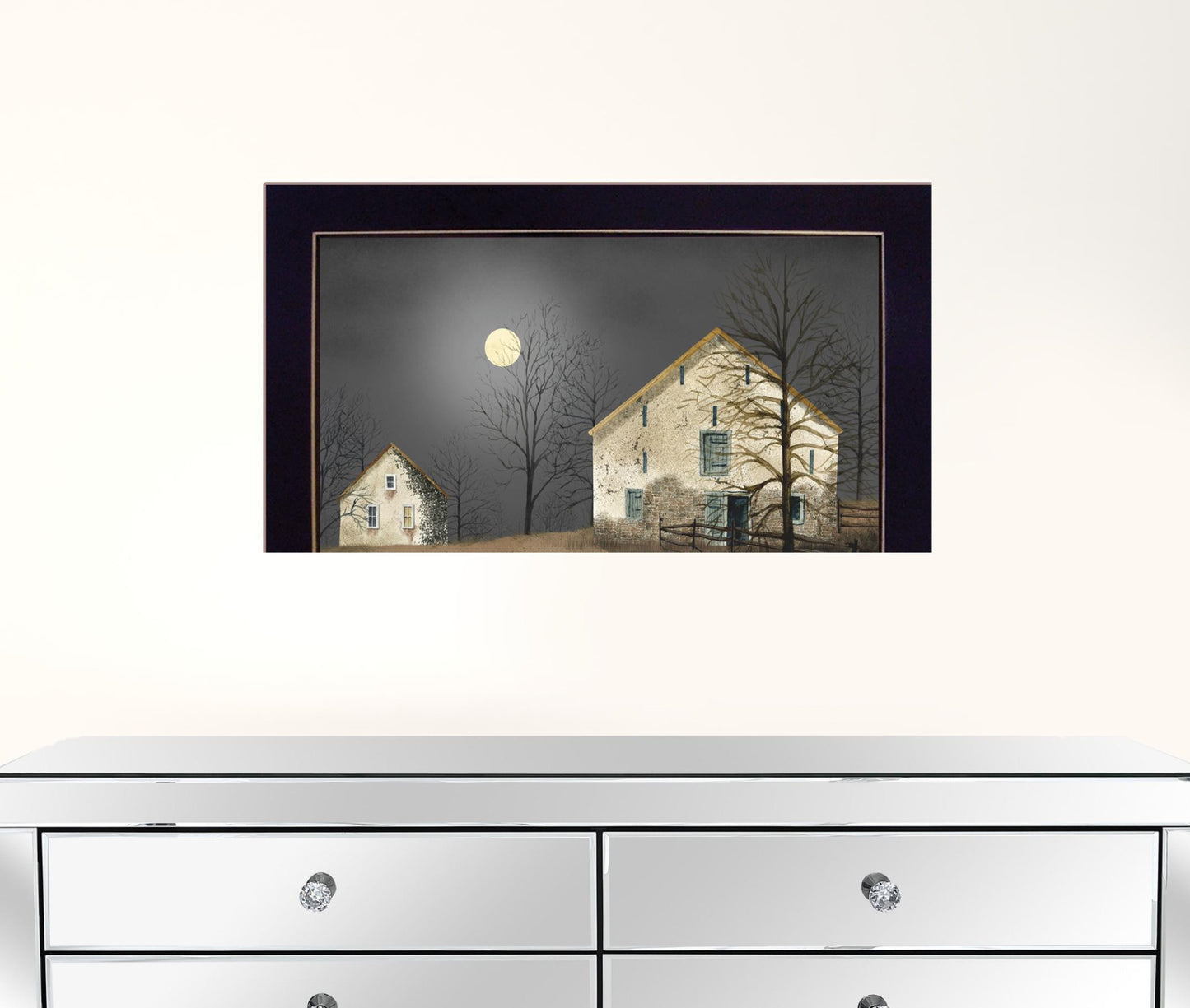 Still Of The Night 1 Black Framed Print Wall Art