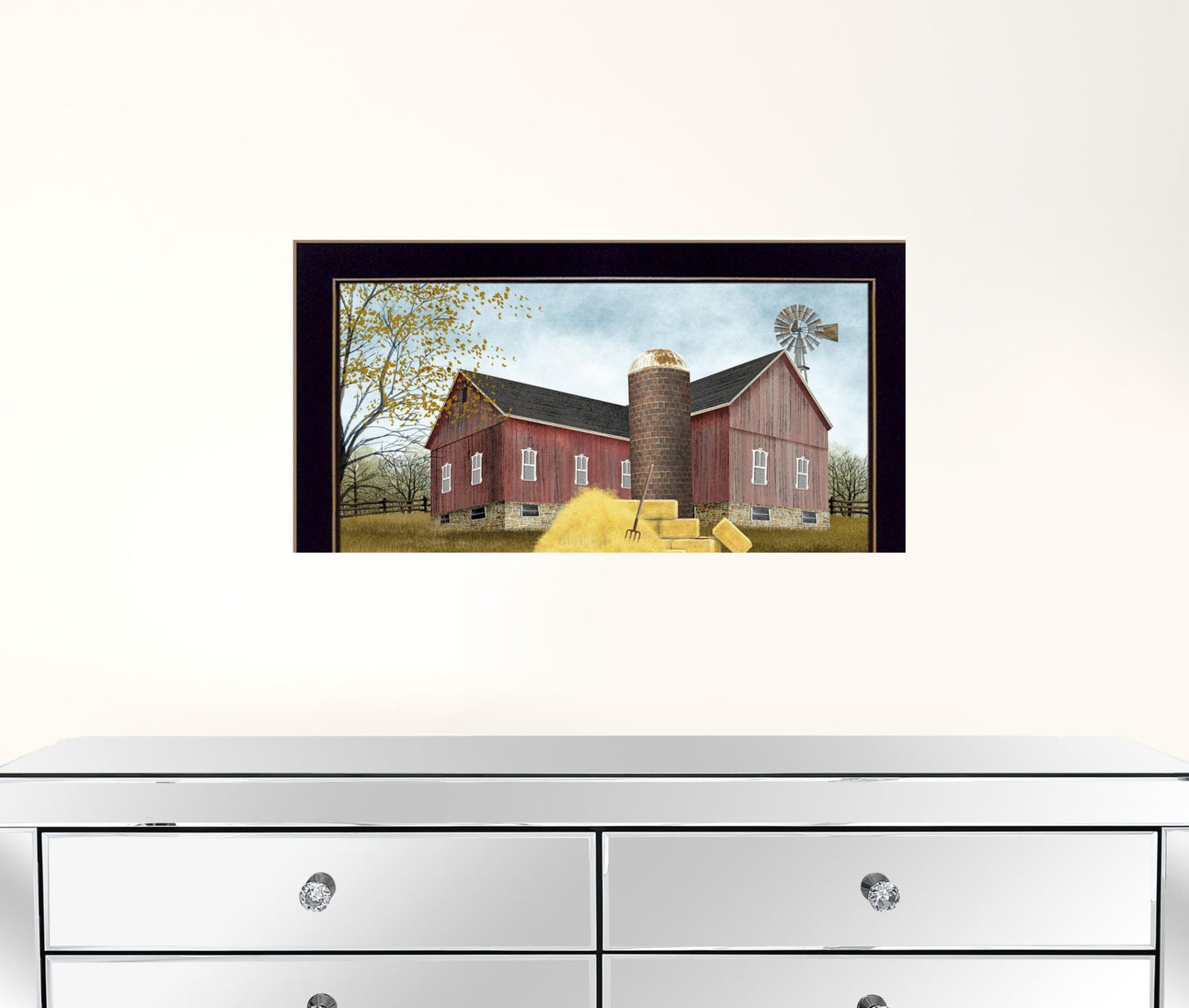 Farm Life 1 Black Framed Print Wall Art