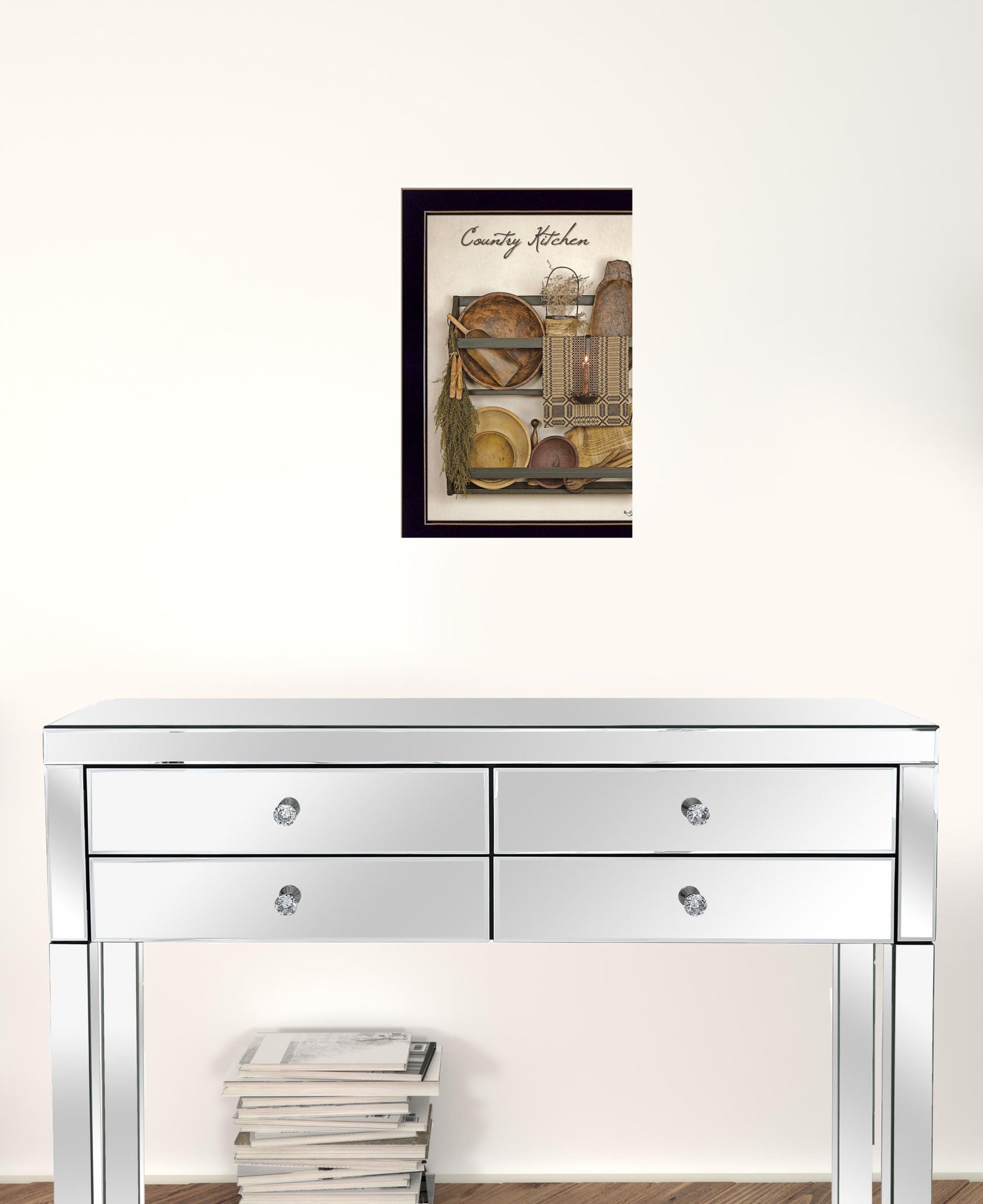 Country Kitchen 8 Black Framed Print Wall Art