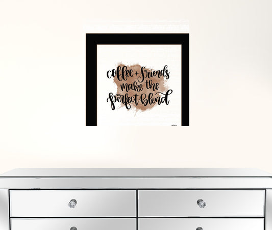 Coffee And Friends 1 Black Framed Print Wall Art