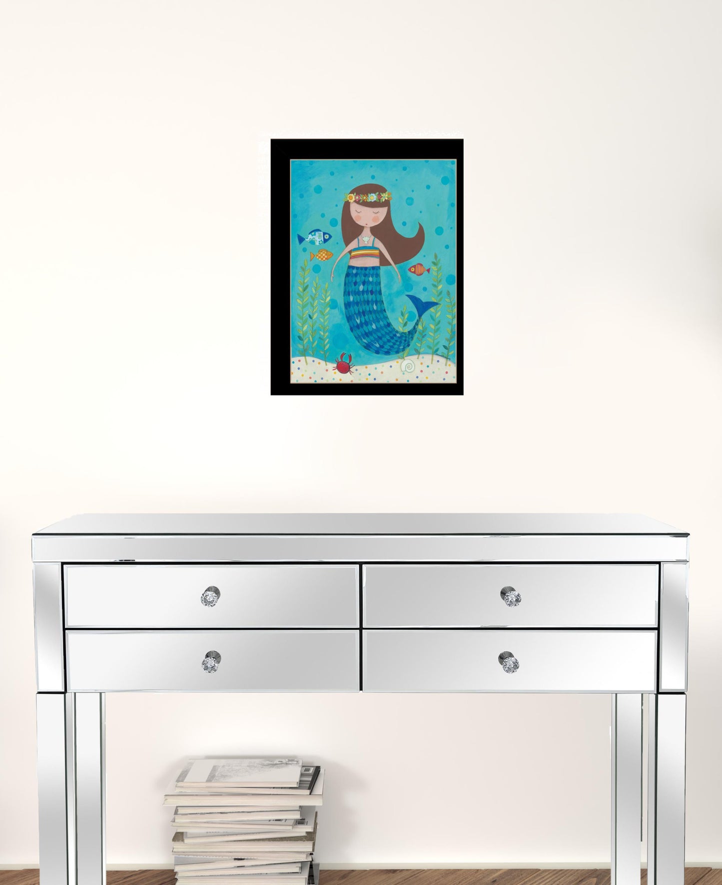 Under The Sea 5 Black Framed Print Wall Art