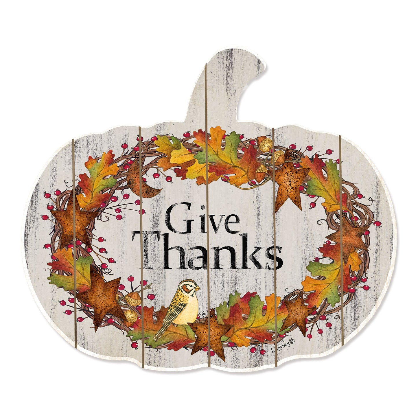 Give Thanks 3 Unframed Print Wall Art