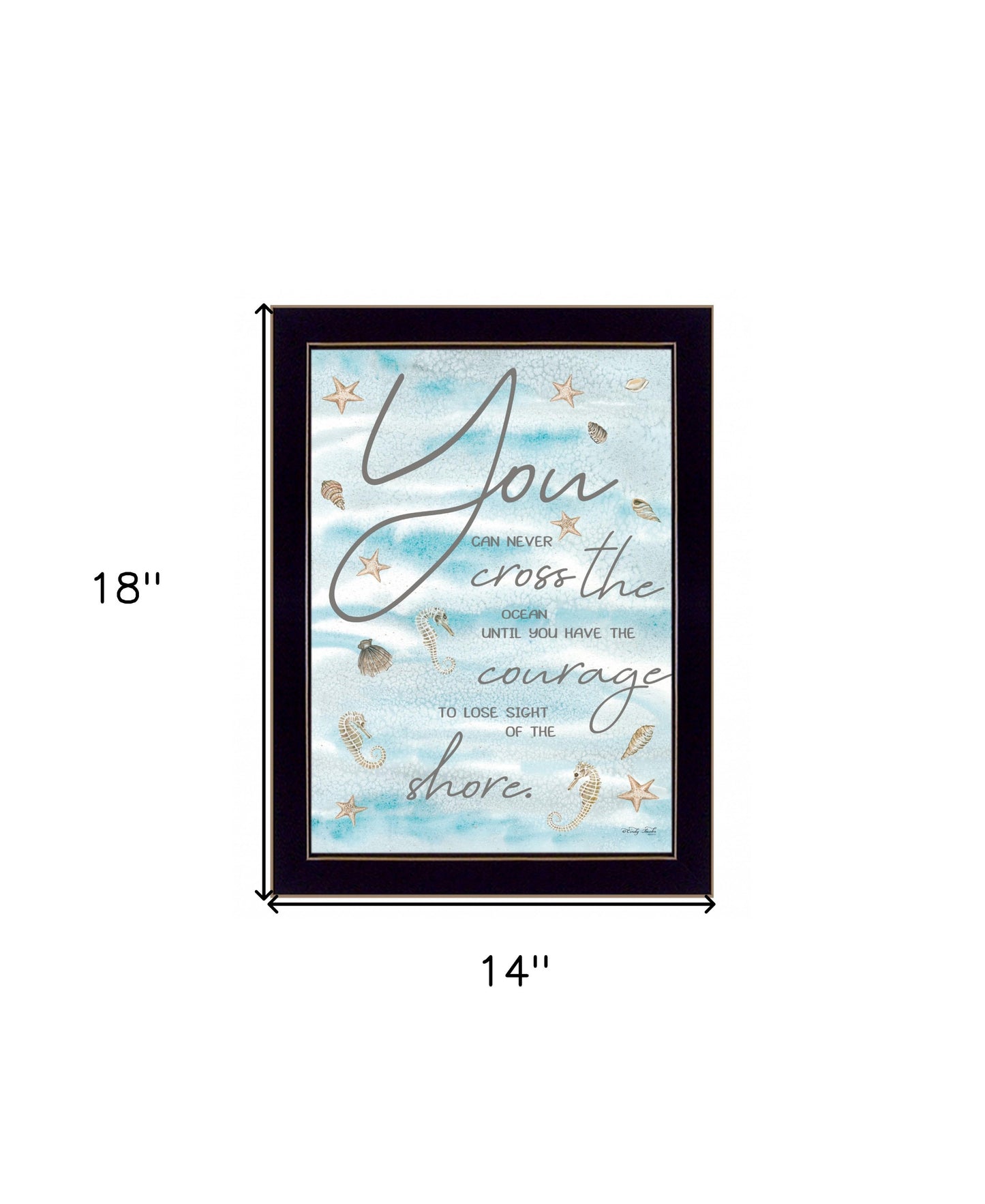 You Can Never 1 Black Framed Print Wall Art