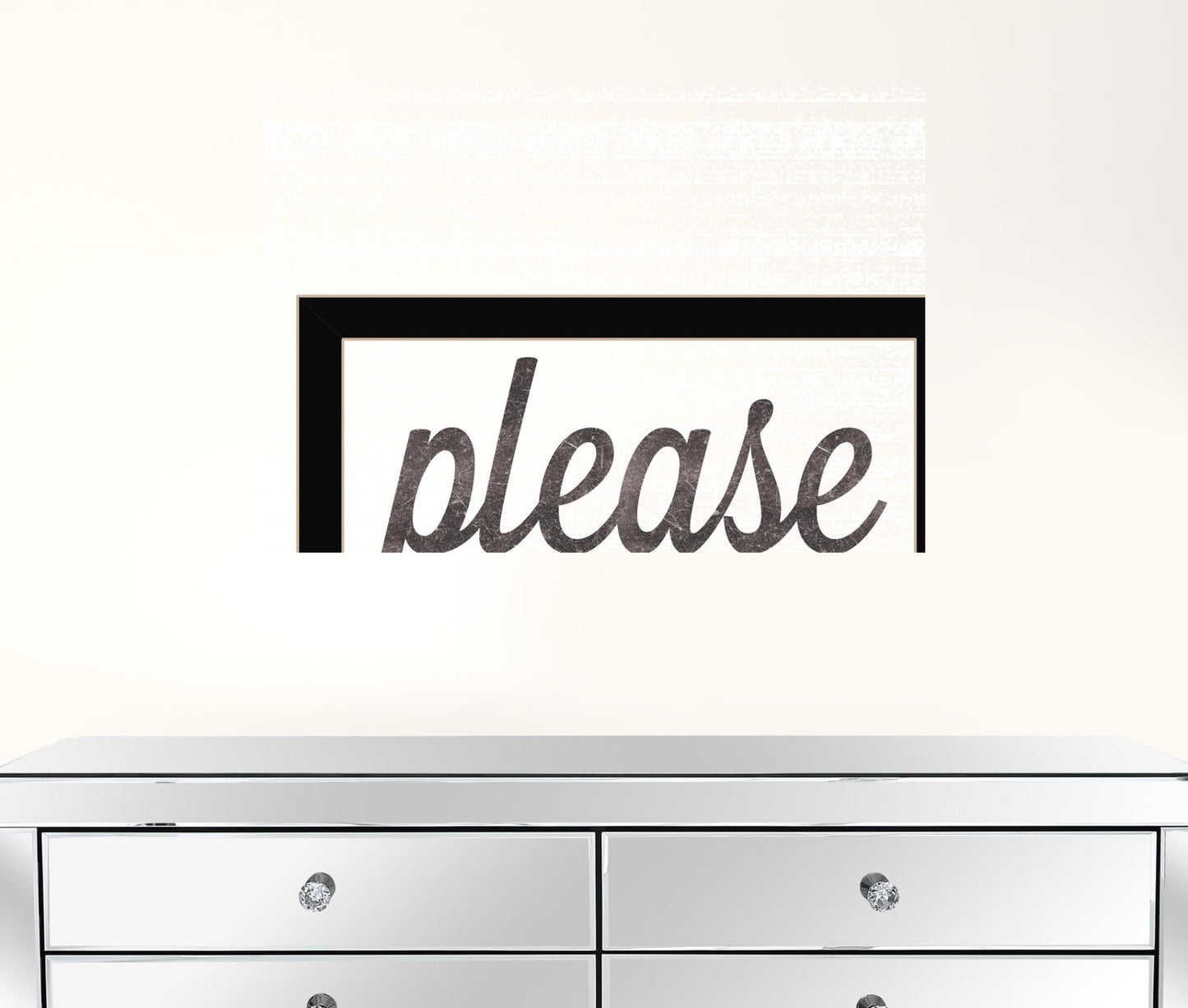 Please Seat Yourself 1 Black Framed Print Wall Art