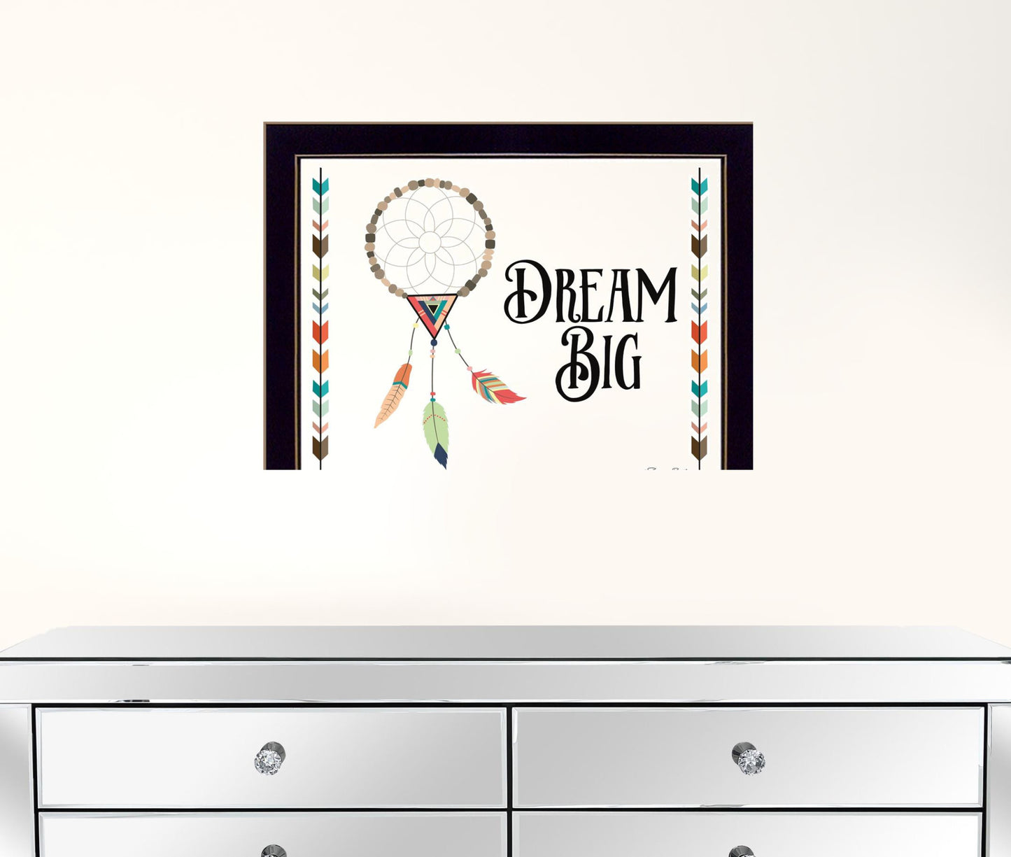 Dream Big 1 Black Framed Print Wall Art