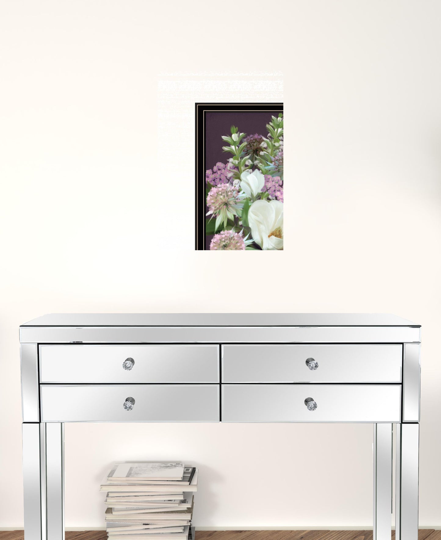 Wild For Plum Bouquet 2 Black Framed Print Wall Art