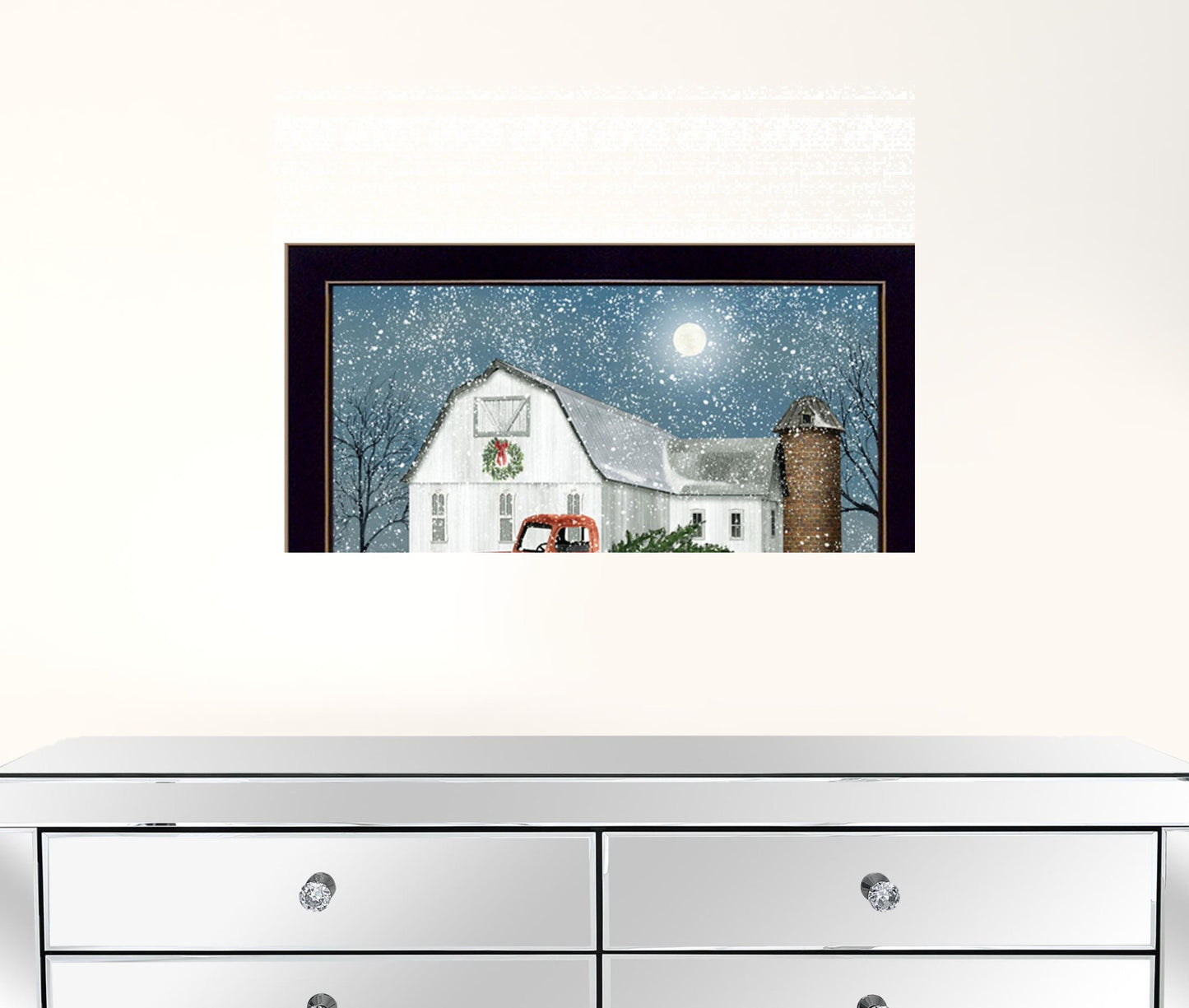 Wintry Weather 1 Black Framed Print Wall Art