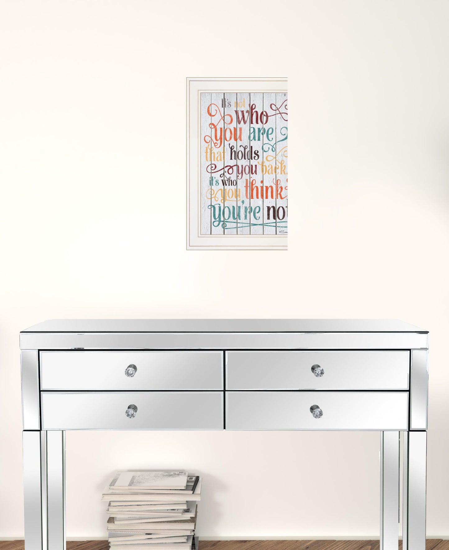 Who You Think You Are 2 White Framed Print Wall Art