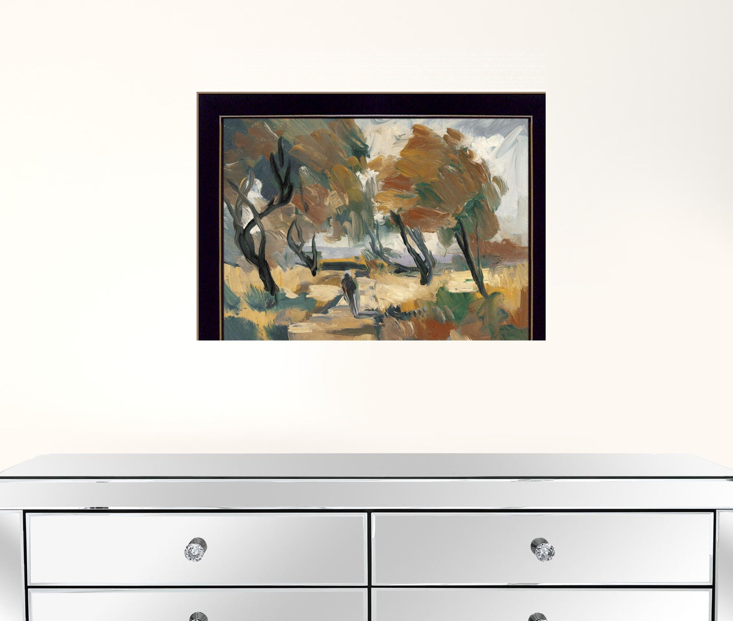 Early Walk 1 Black Framed Print Wall Art