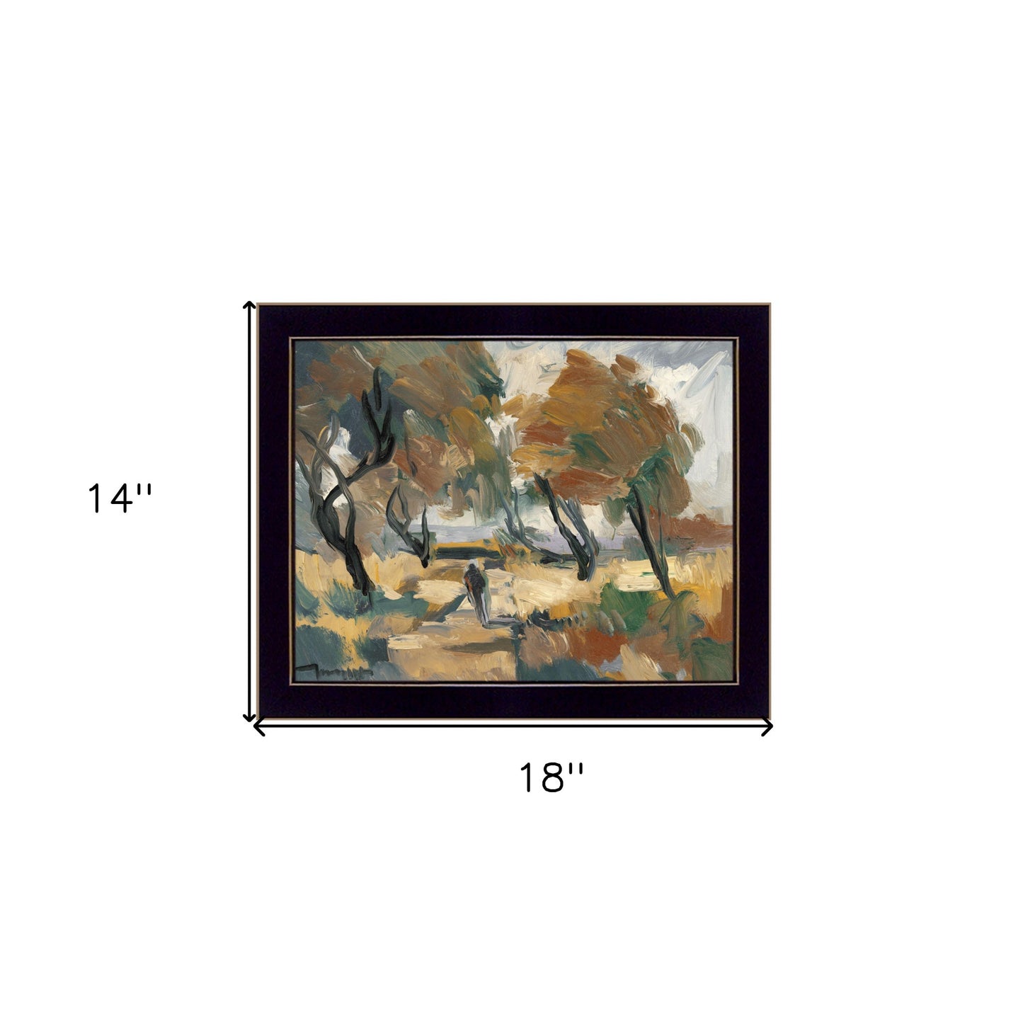 Early Walk 1 Black Framed Print Wall Art