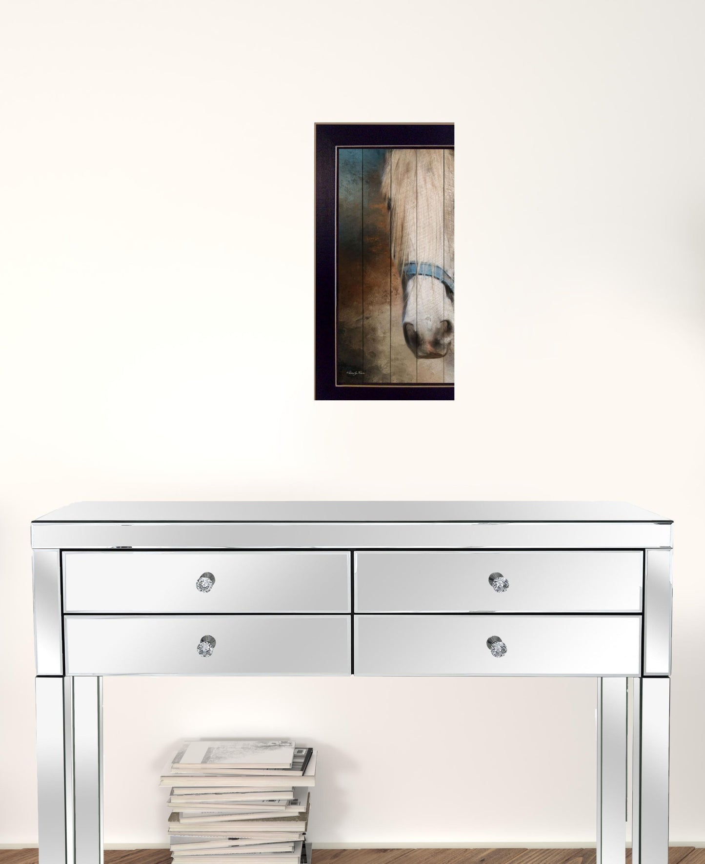 Old Gray Mare Black Framed Print Wall Art