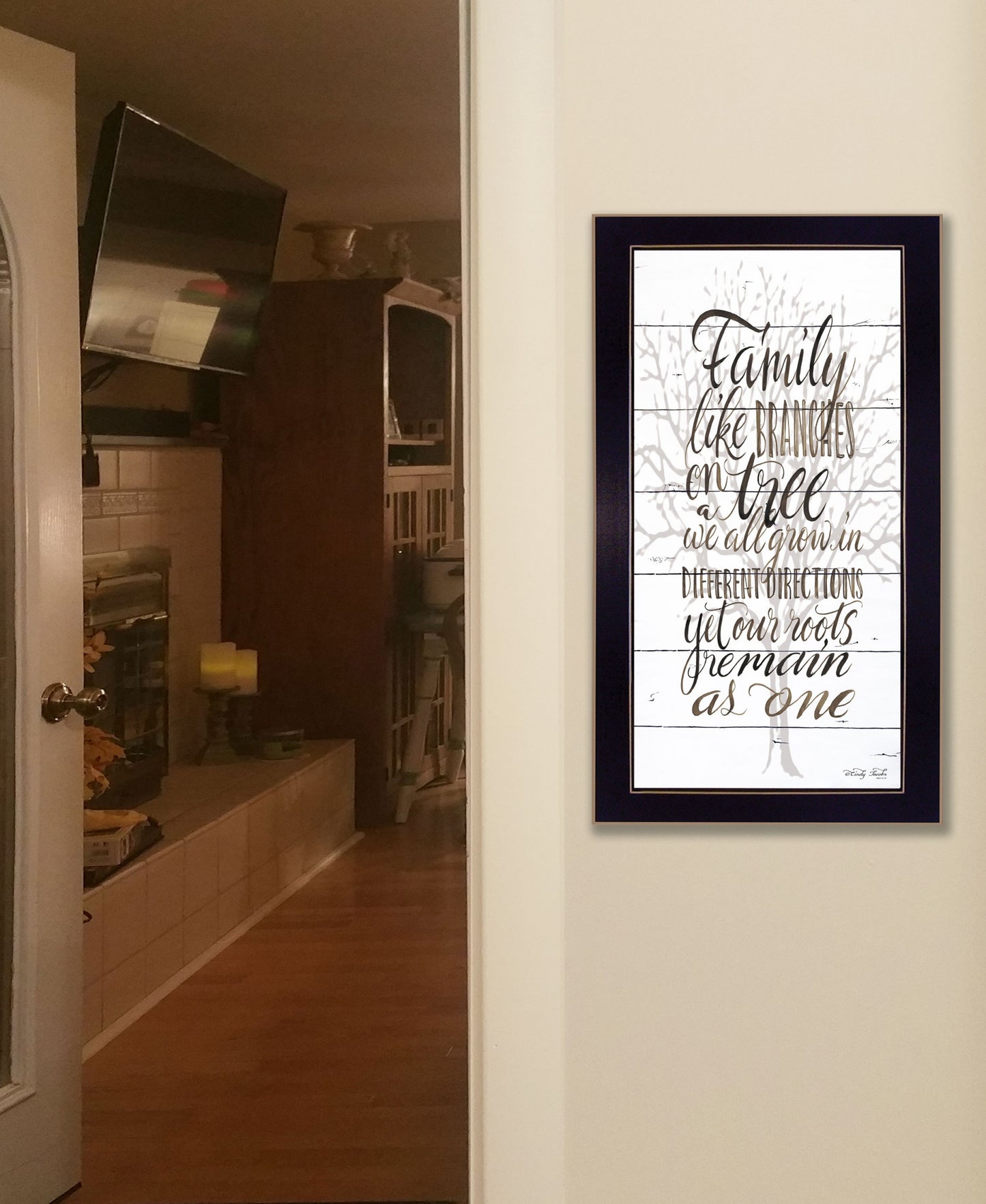 Family 3 Black Framed Print Wall Art