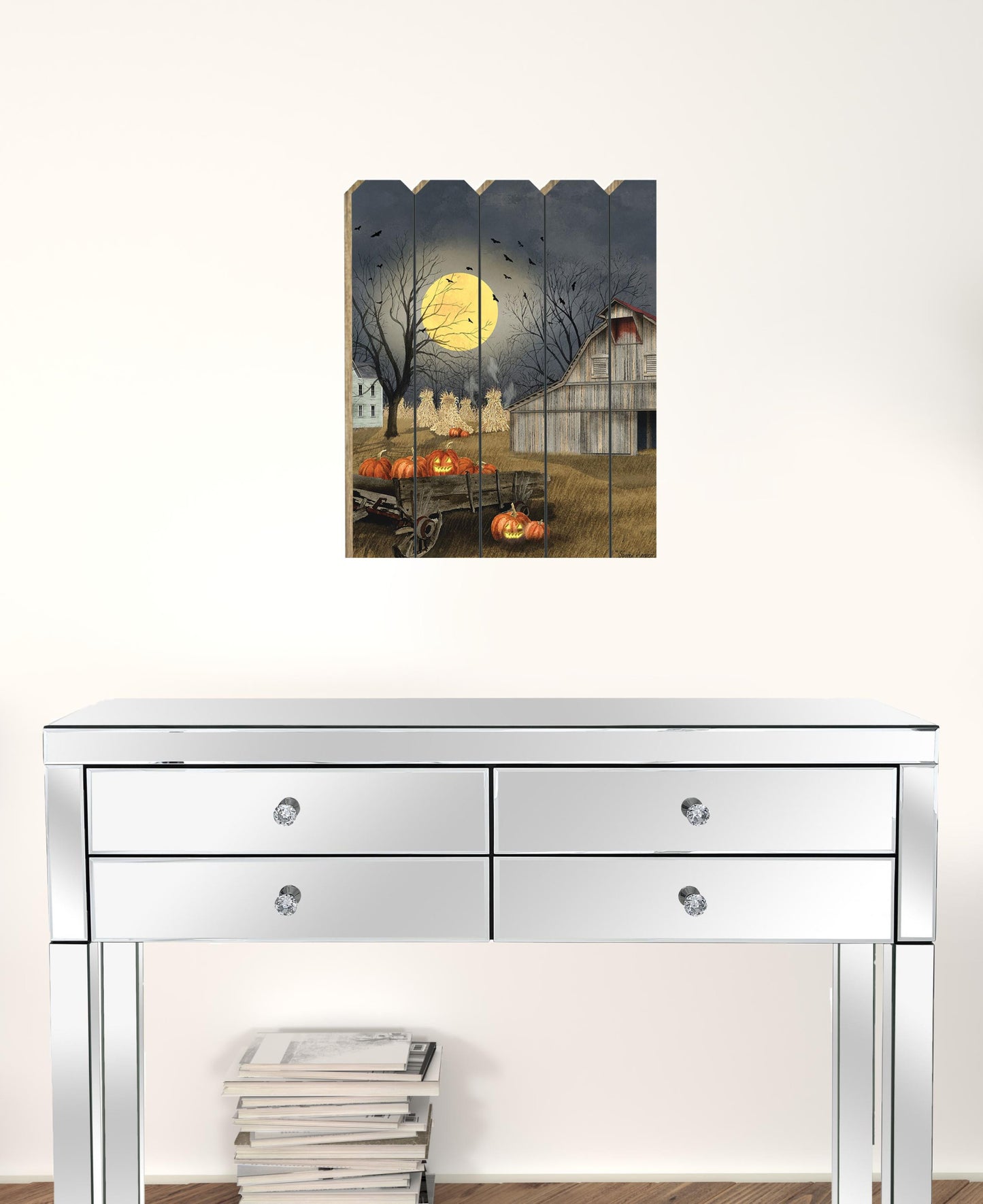 Spooky Harvest Moon 1 Unframed Print Wall Art