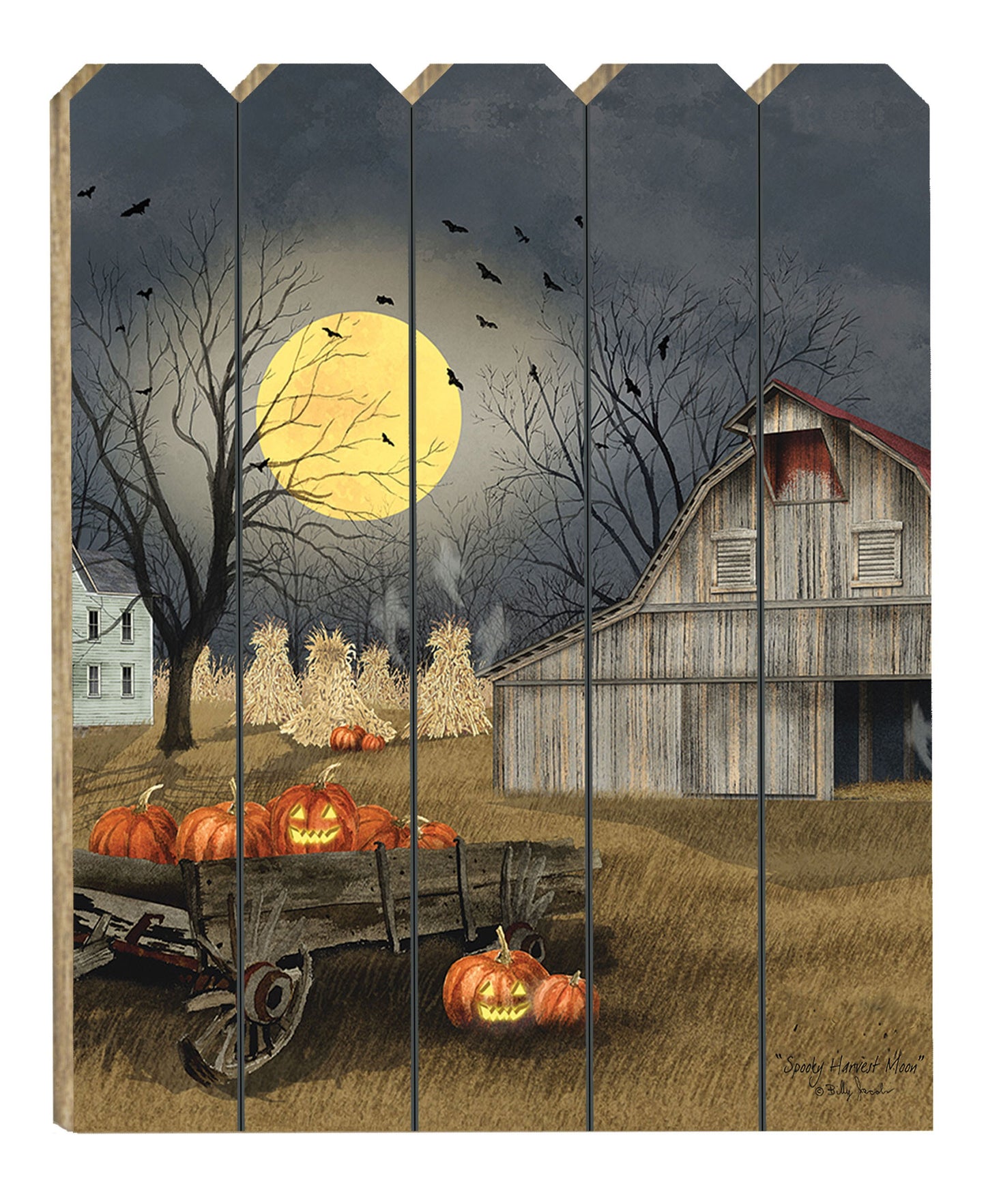 Spooky Harvest Moon 1 Unframed Print Wall Art