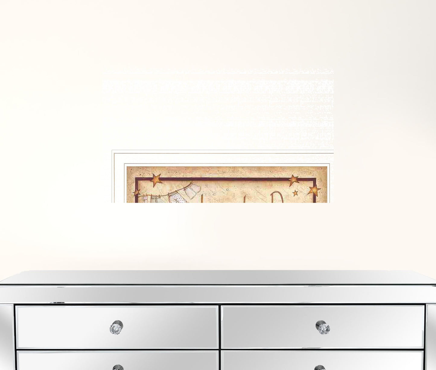 Drop Your Drawers Here White Framed Print Wall Art