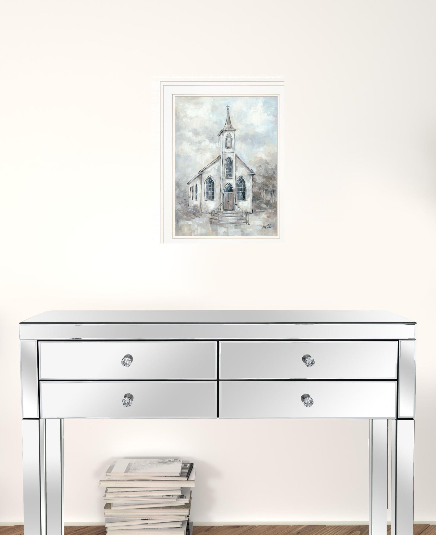 Faith 3 White Framed Print Wall Art