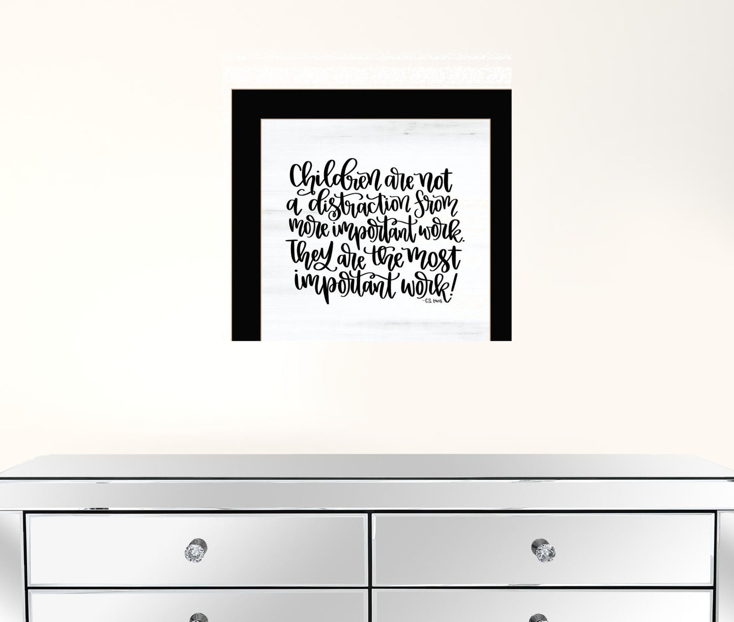 The Most Important Work 1 Black Framed Print Wall Art