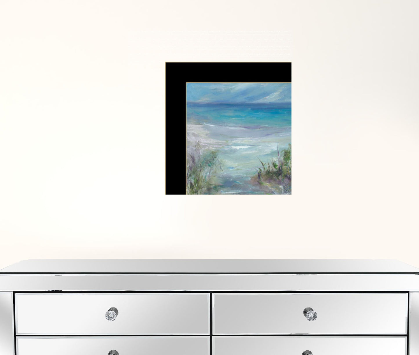 Blue Horizons 1 Black Framed Print Wall Art