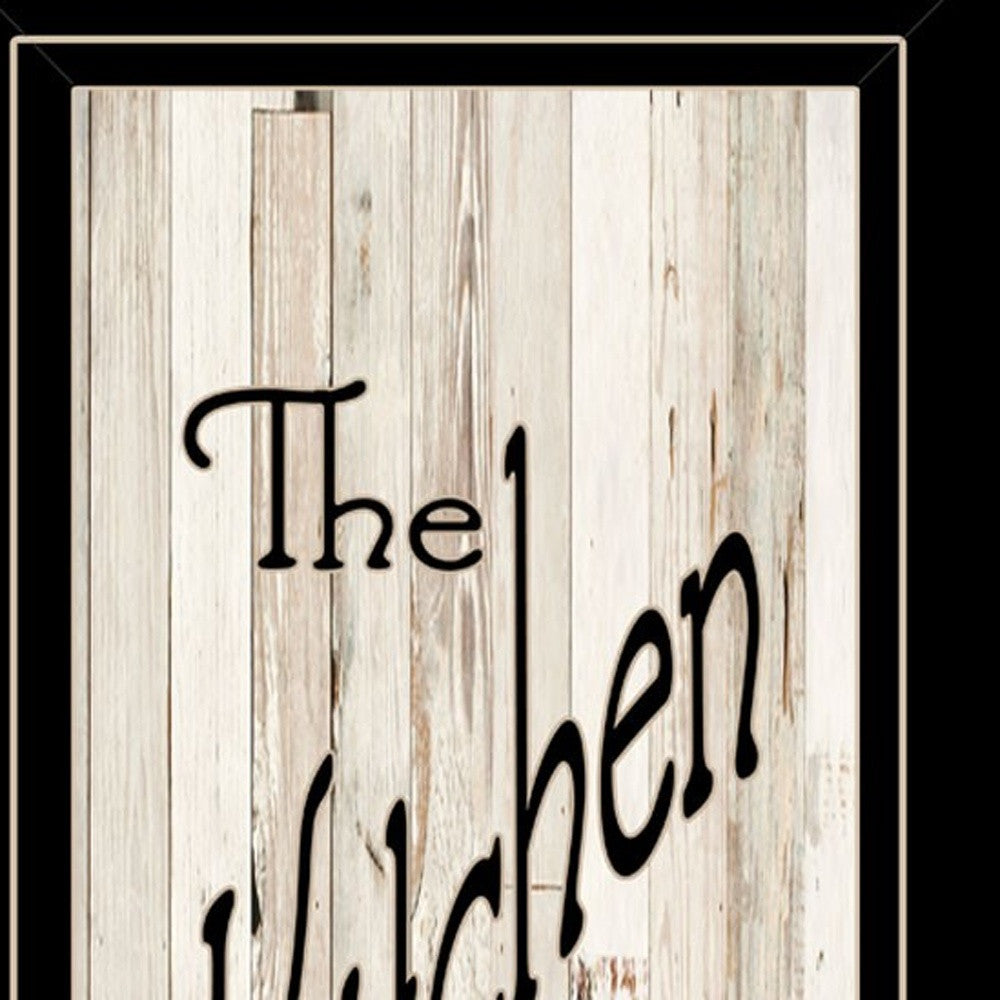 Kitchen Is The Heart Of The Home 17 Black Framed Print Wall Art