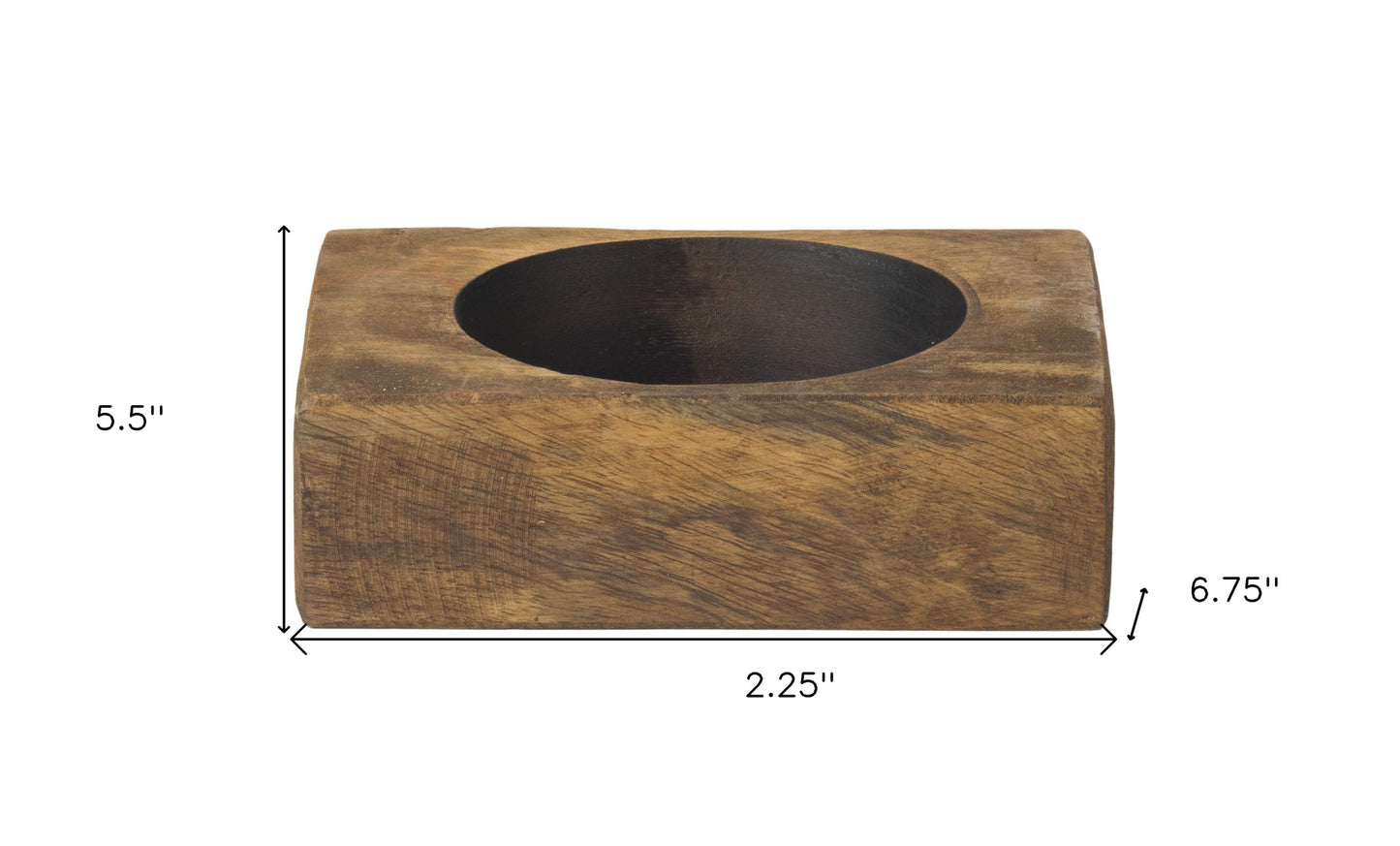 4" Wide Pillar Tabletop Pillar Candle Holder