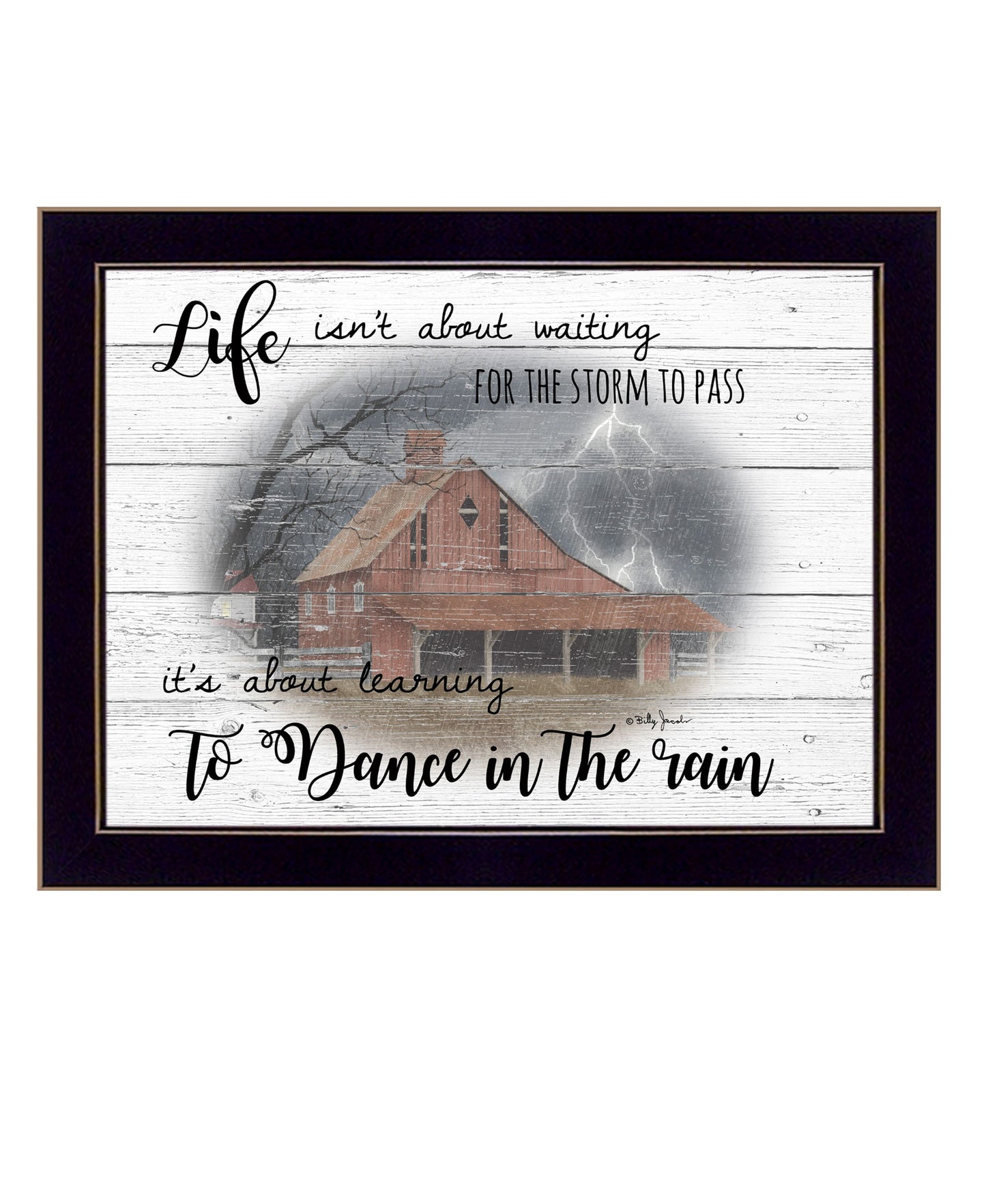 Storm Dance 3 Black Framed Print Wall Art