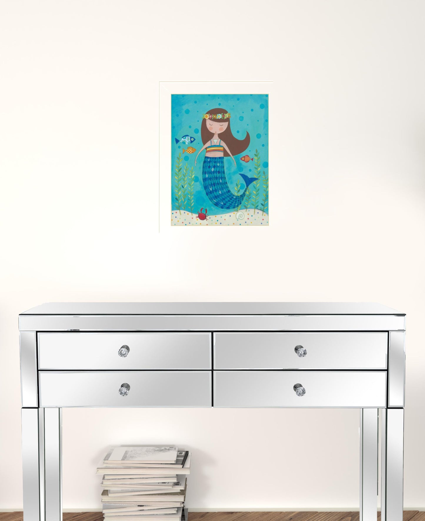 Under The Sea 6 White Framed Print Wall Art