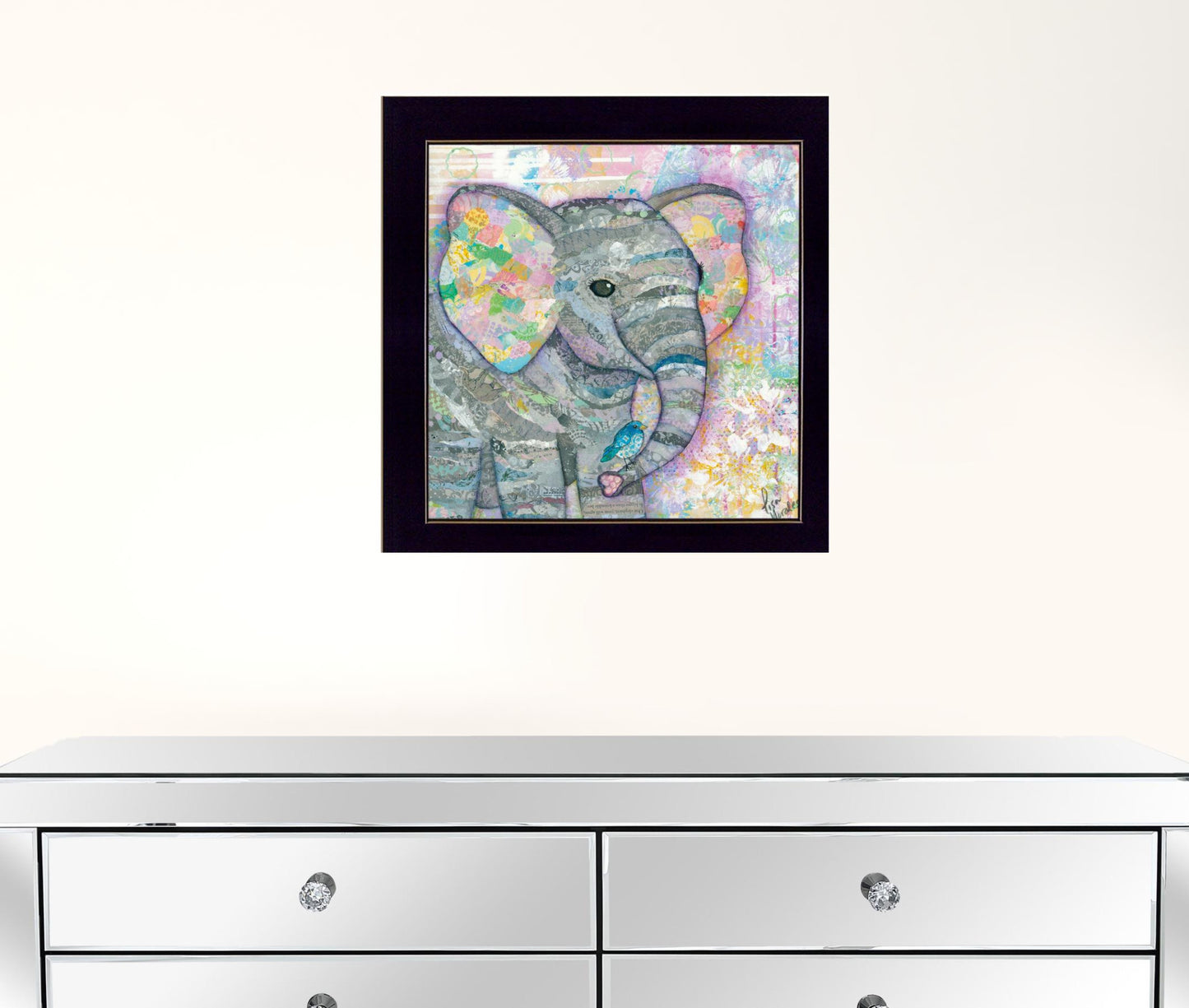 Elephant I 1 Black Framed Print Wall Art