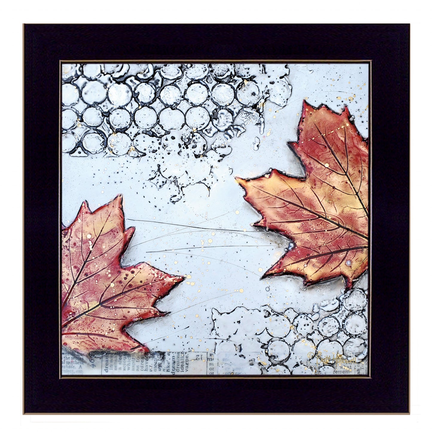 Channeling Fall 3 [1] Black Framed Print Wall Art