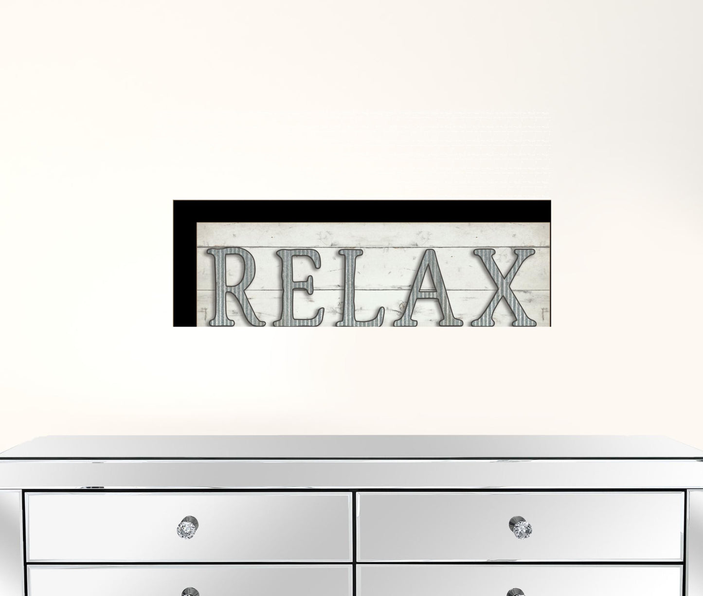 Relax 2 Black Framed Print Wall Art