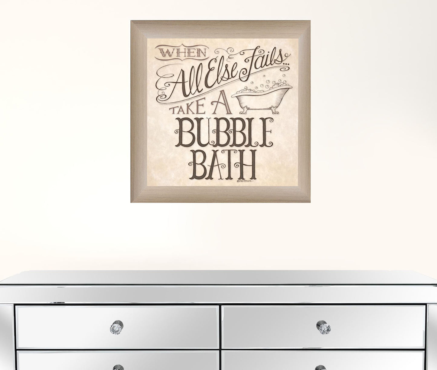 When All Else Fails 1 Brown Framed Print Wall Art