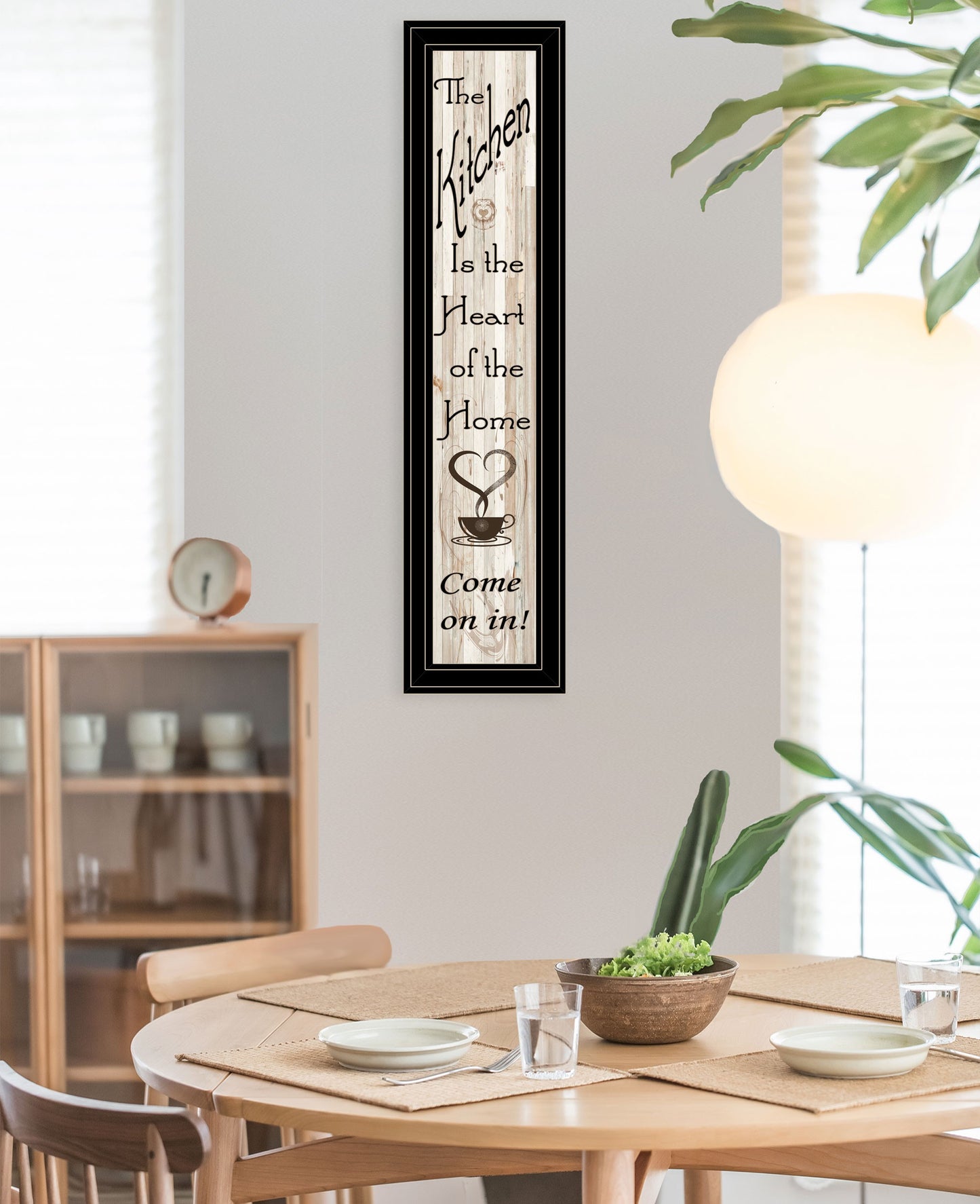 Kitchen Is The Heart Of The Home 18 Black Framed Print Wall Art