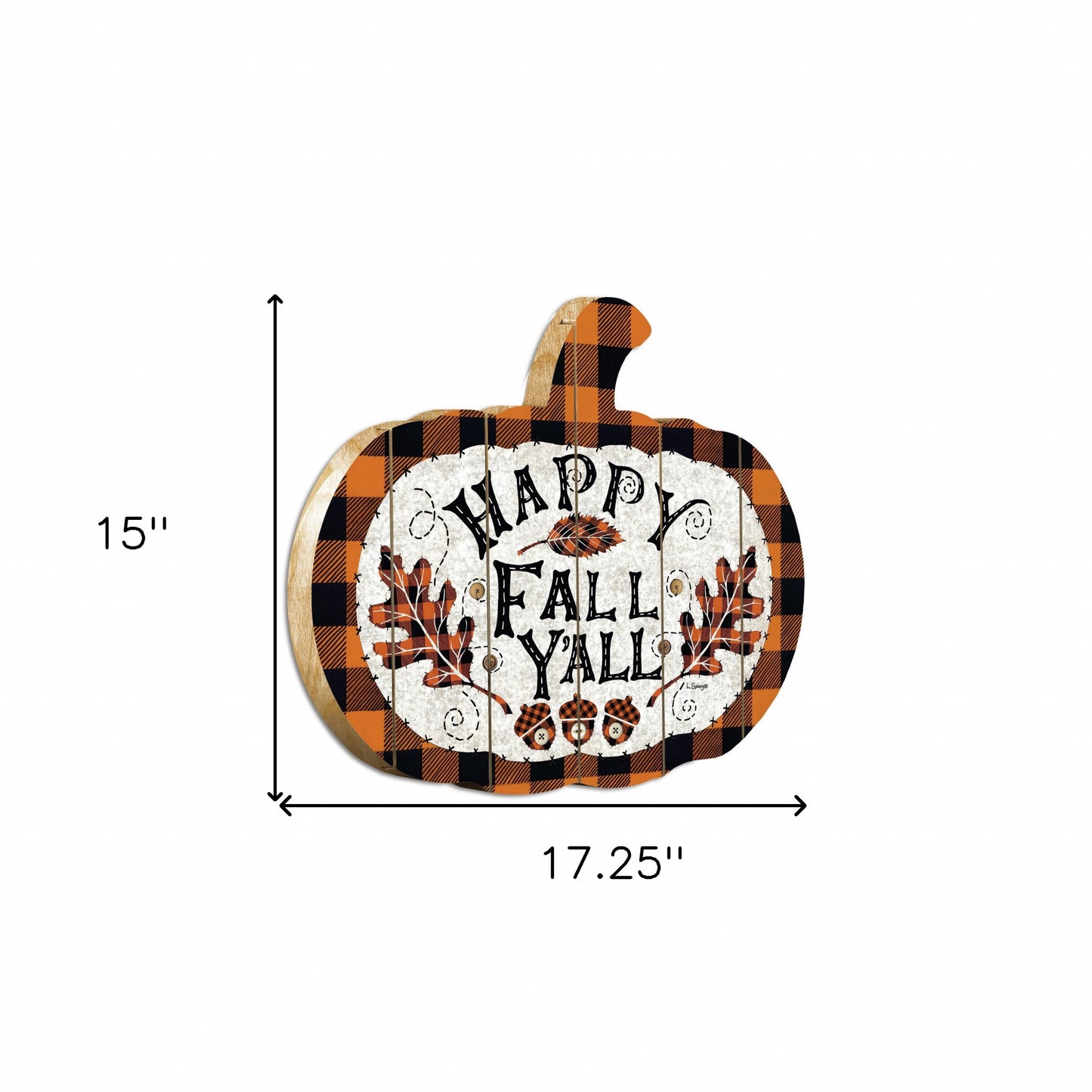 Happy Fall Y'All Unframed Print Wall Art