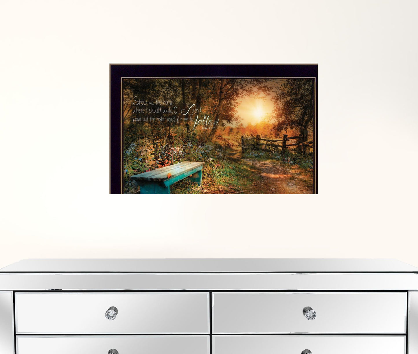 Show Me The Path 2 Black Framed Print Wall Art