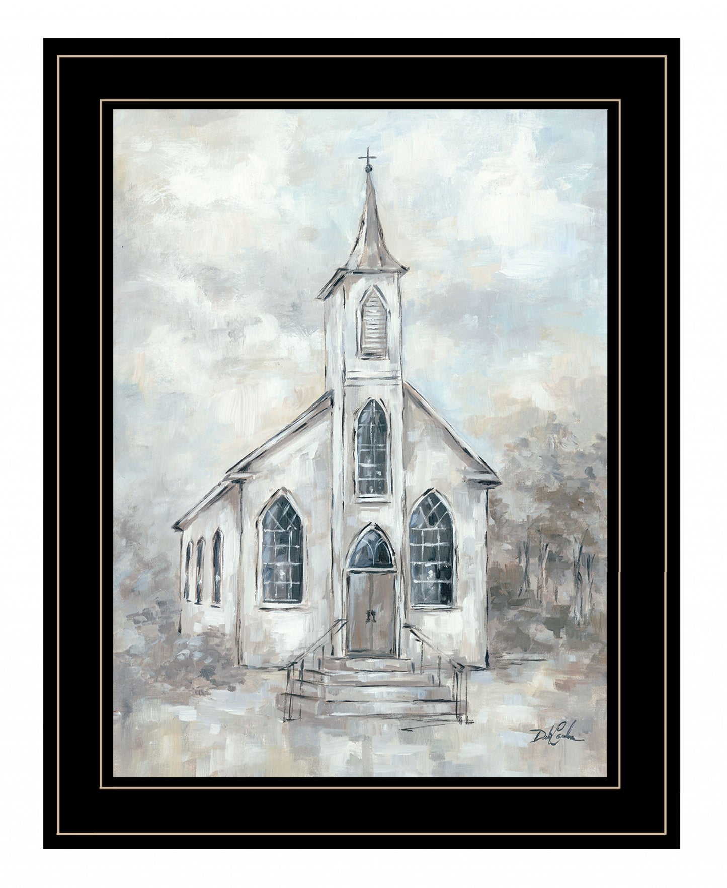 Faith 4 Black Framed Print Wall Art