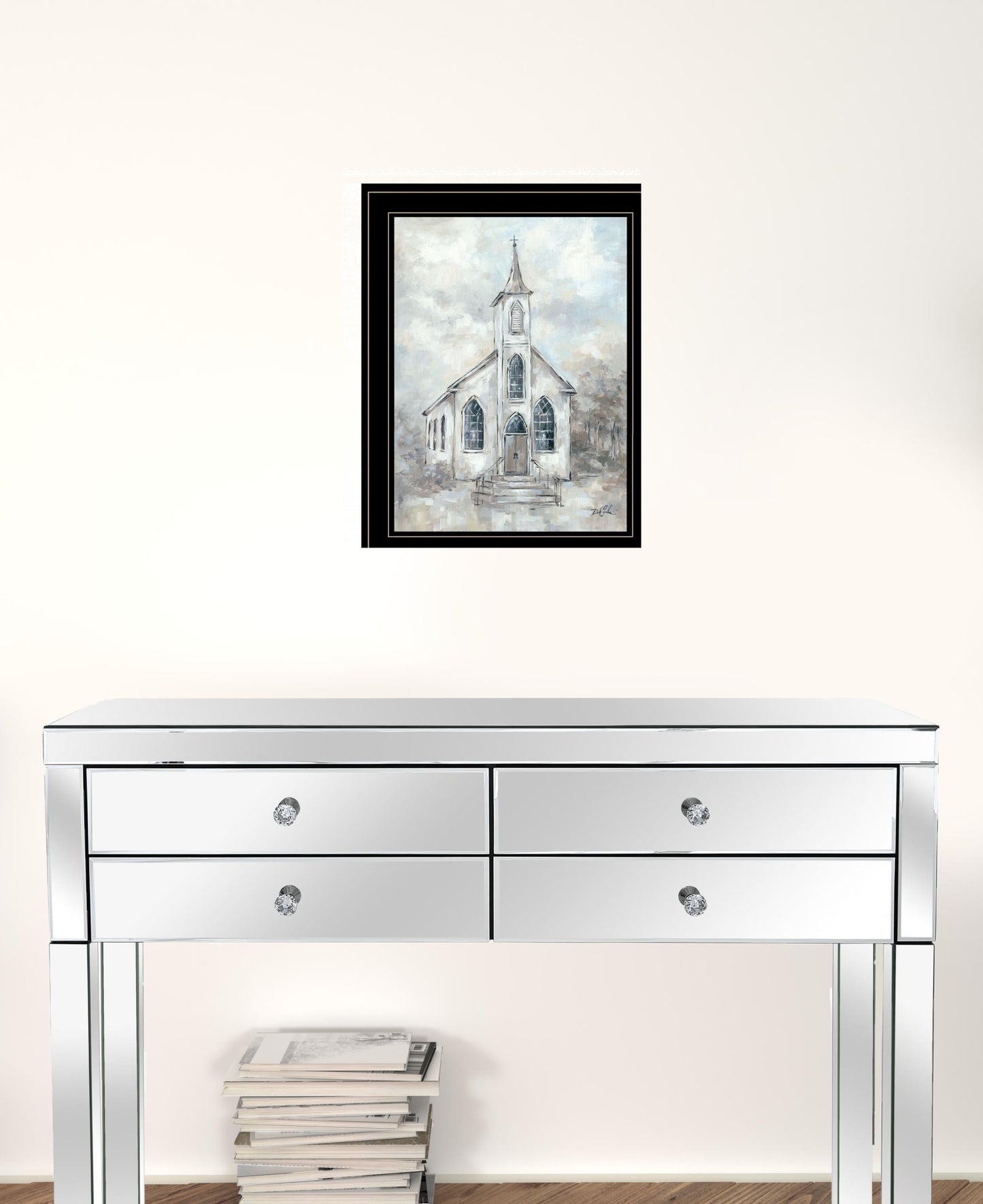 Faith 4 Black Framed Print Wall Art